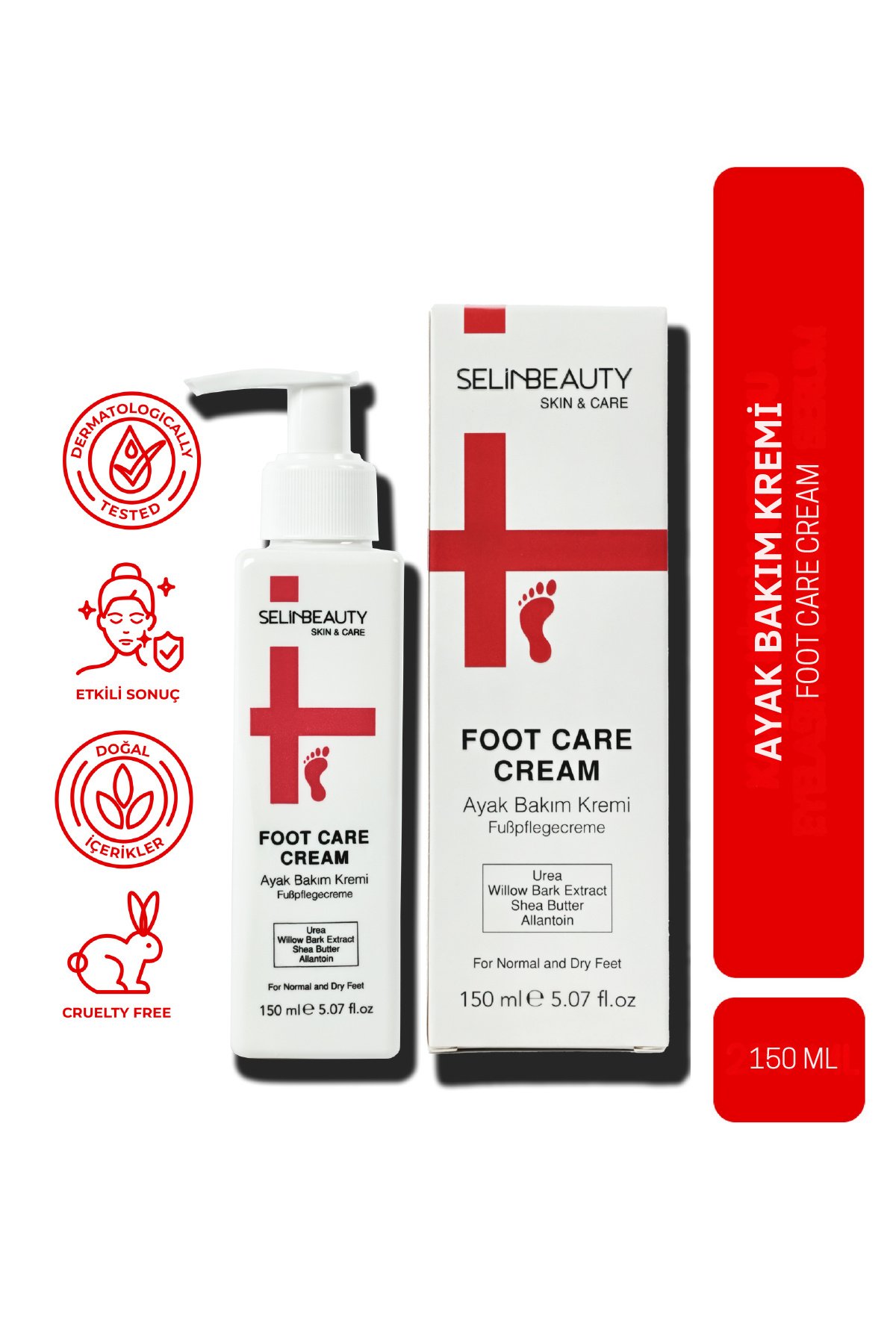 SELİNBEAUTY Skin & Care Foot Care Cream - Ayak Bakım Kremi