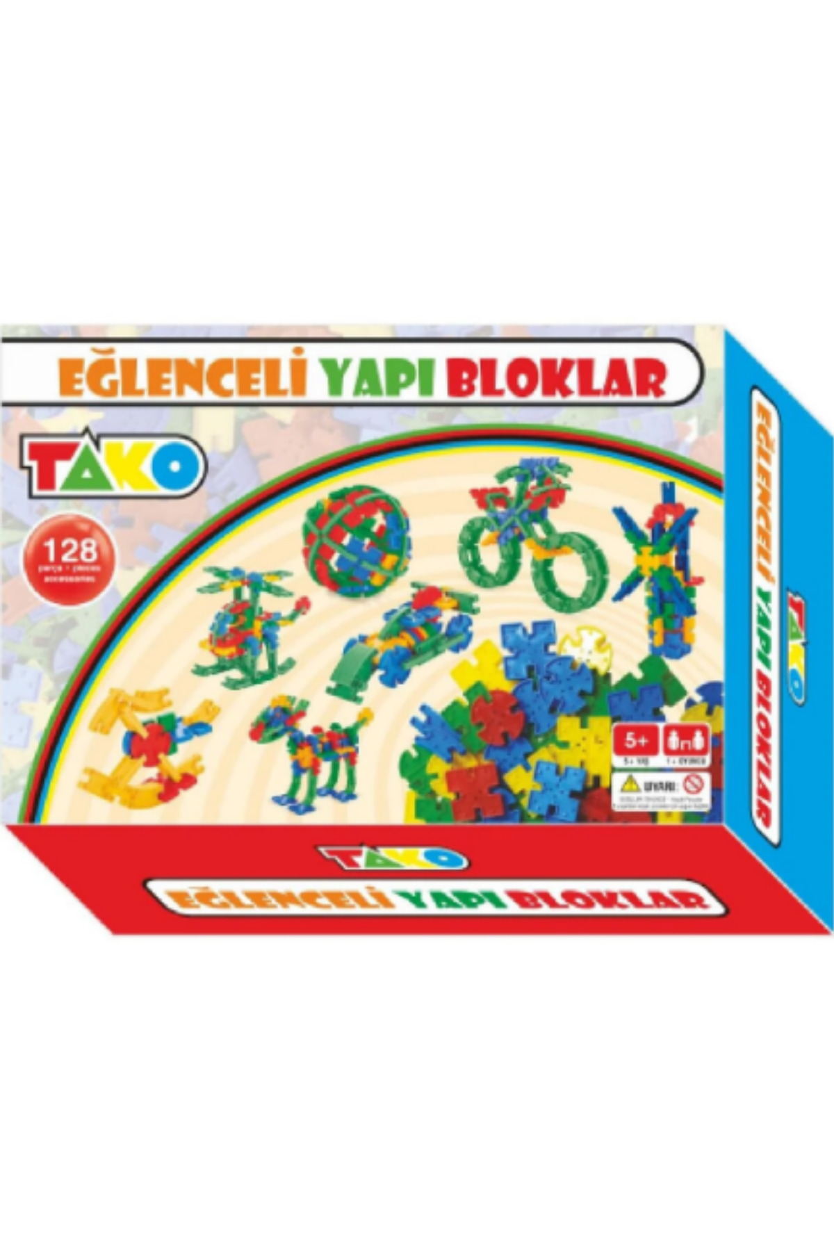 بلوک‌های ساختنی سرگرم‌کننده ۱۲۸ تکه