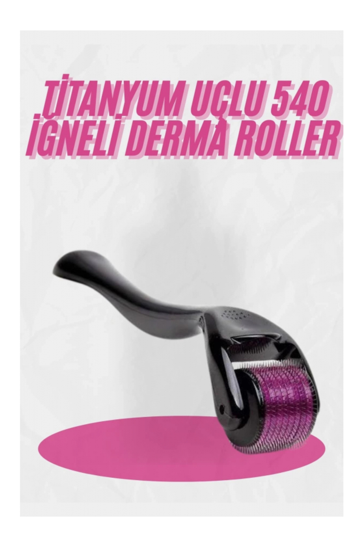 SELFBUYSELL Dermaroller Titanyum 540 Iğneli 1 Mm Saç Kaş Sakal Serum Kullanıma Uygun