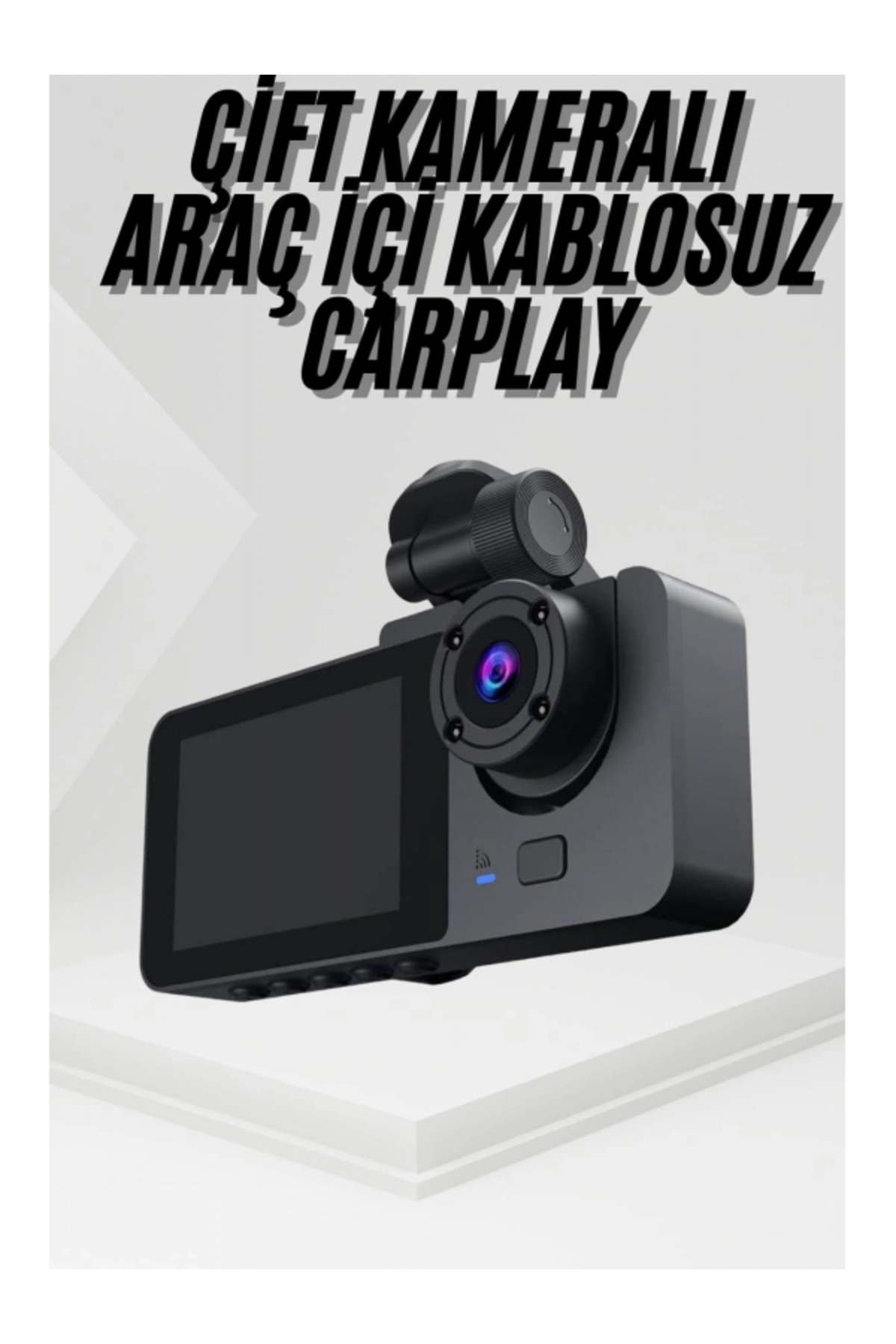 SELFBUYSELL 3 Kameralı 2 İnç 1080P Araç İçi Kamera Sürüş Kamerası CarPlay