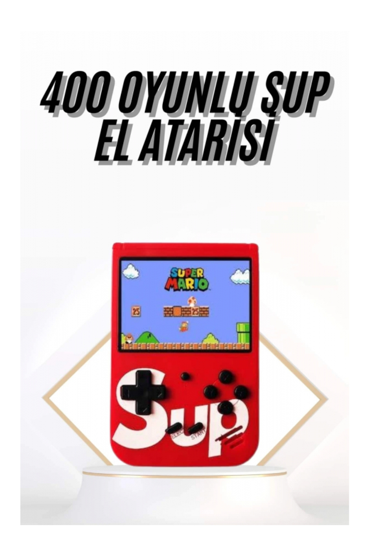 SELFBUYSELL Çocuklara Özel Taşınabilir Sup El Atarisi 400 Oyunlu Nostaljik Oyun Konsolu