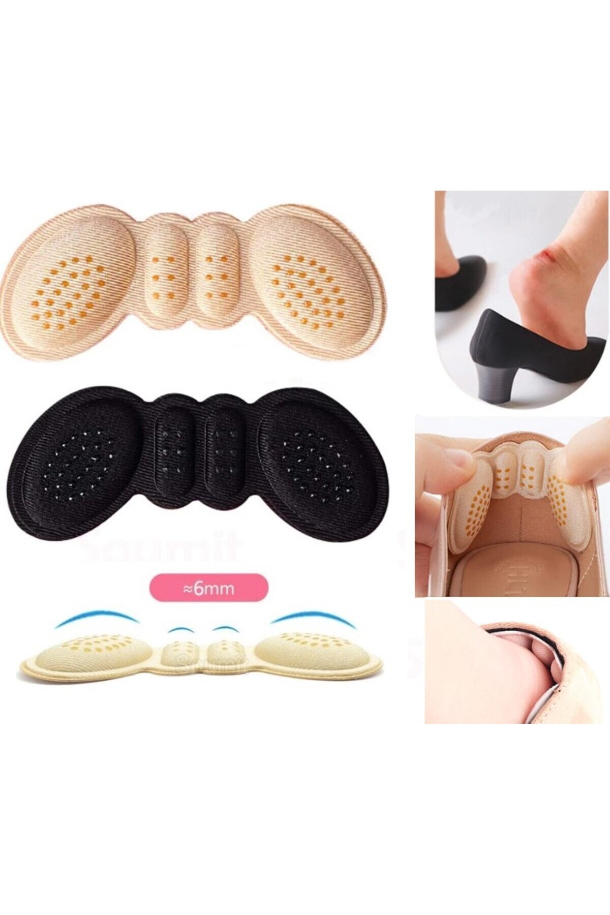ForWhat Büro Ev Ofis Kişisel Bakımı için 6MM Ayakkabı Topuk Vurma Önleyici Pad
