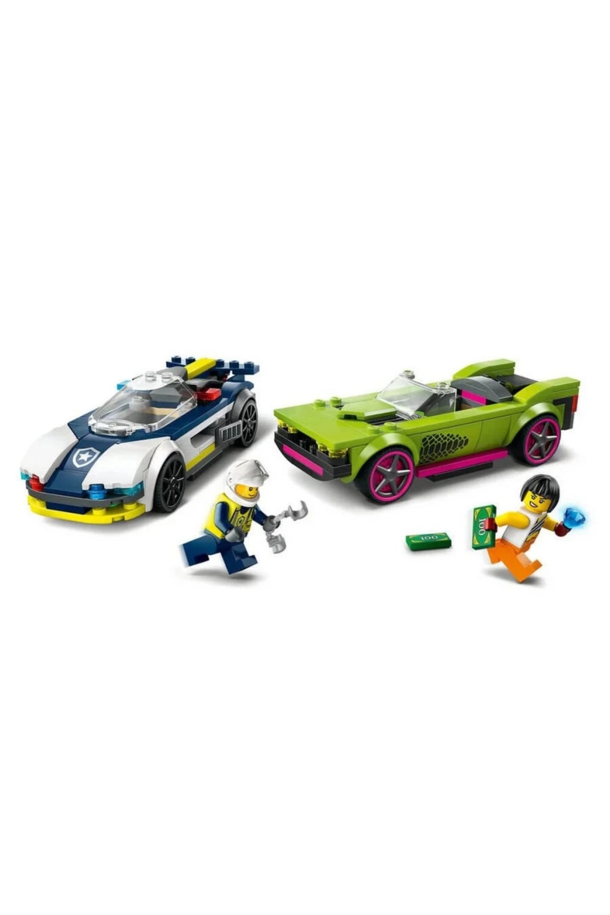 Belle Fusion BFS LEGO Police Car and Muscle Car Chase