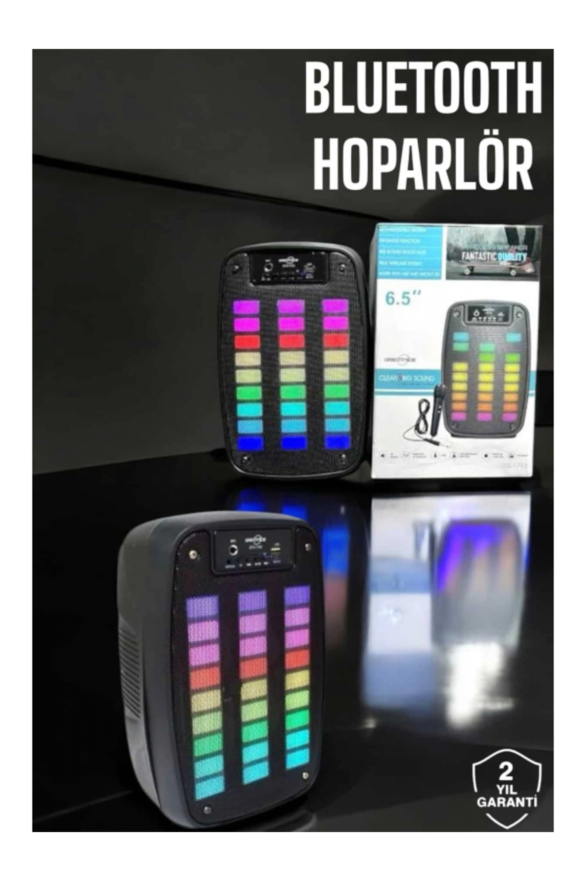 SELFBUYSELL Bluetooth Hoparlör Mikrofonlu Speaker Taşınabilir Şarjlı