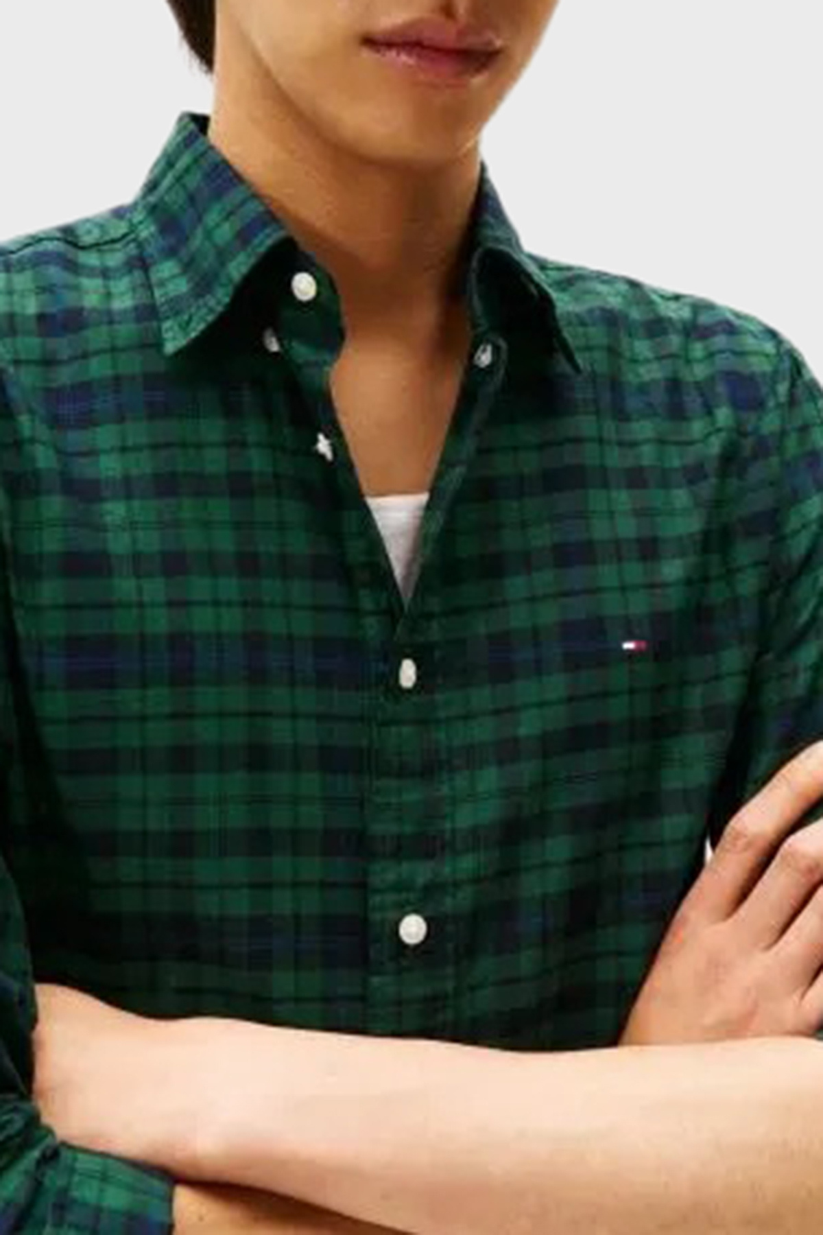 پیراهن مردانه شطرنجی آستین بلند | تامی هیلفیگر Tommy Hilfiger MW0MW41493 0MS - تصویر 2