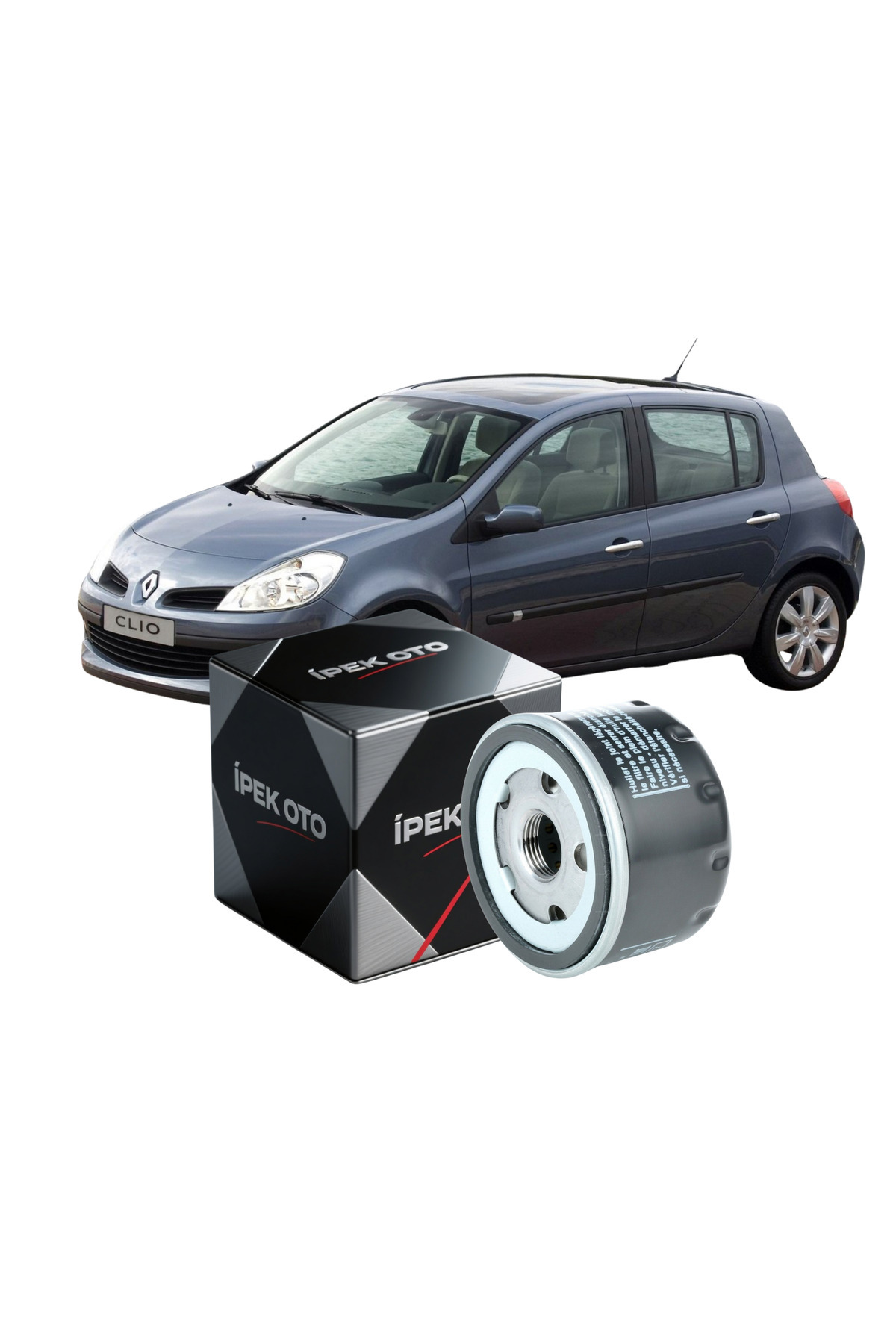 İPEKOTO Renault Clio 3 1.4 16V Benzinli – 2005→ Uyumlu Yağ Filtresi | 98 HP