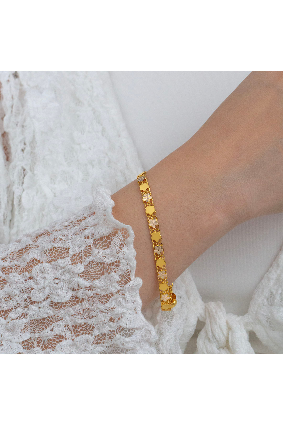 Gl8k Çicek Desenli Bileklik