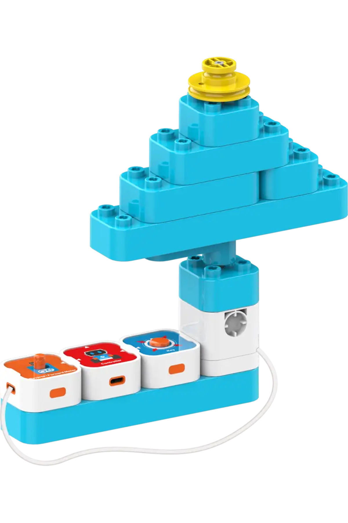 بازی آموزشی کدگذاری A1 برای کودکان - ربات بلوکی STEM با کنترلر مغناطیسی (سنین ۳ تا ۶ سال)