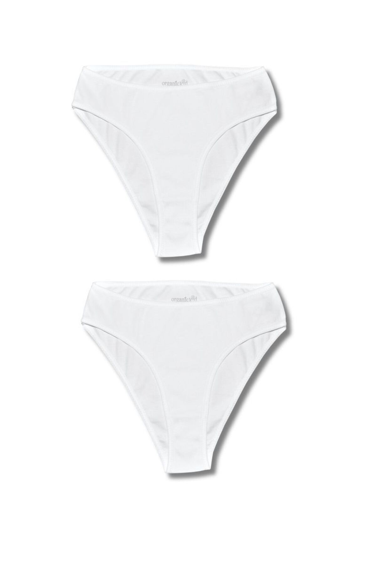 OrganicKid Relax Kadın Beyaz Slip Külot 2'li Set