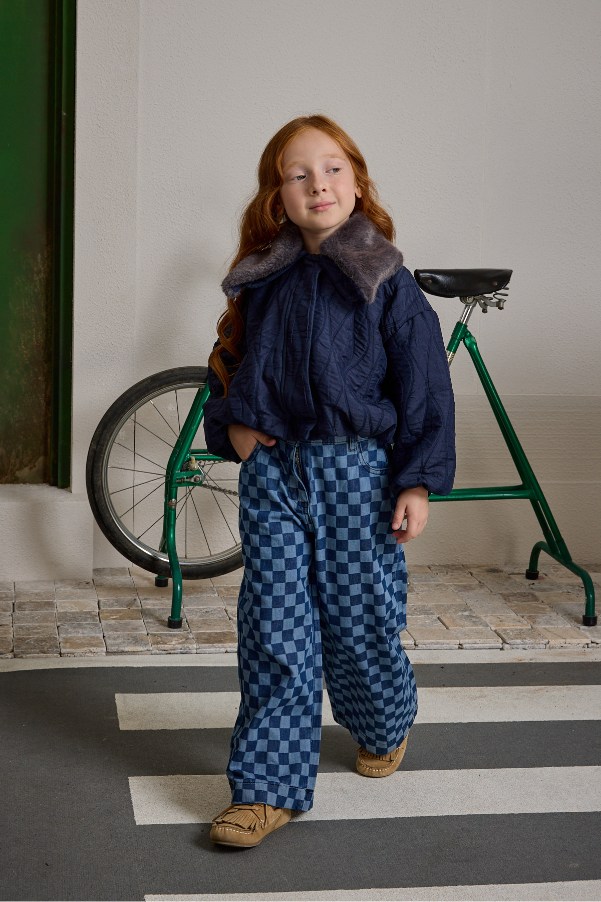 Fahhar Kids Çıkarılabilir Kürk Yakalı Mont Lacivert fotoğrafı 6 (önizleme)