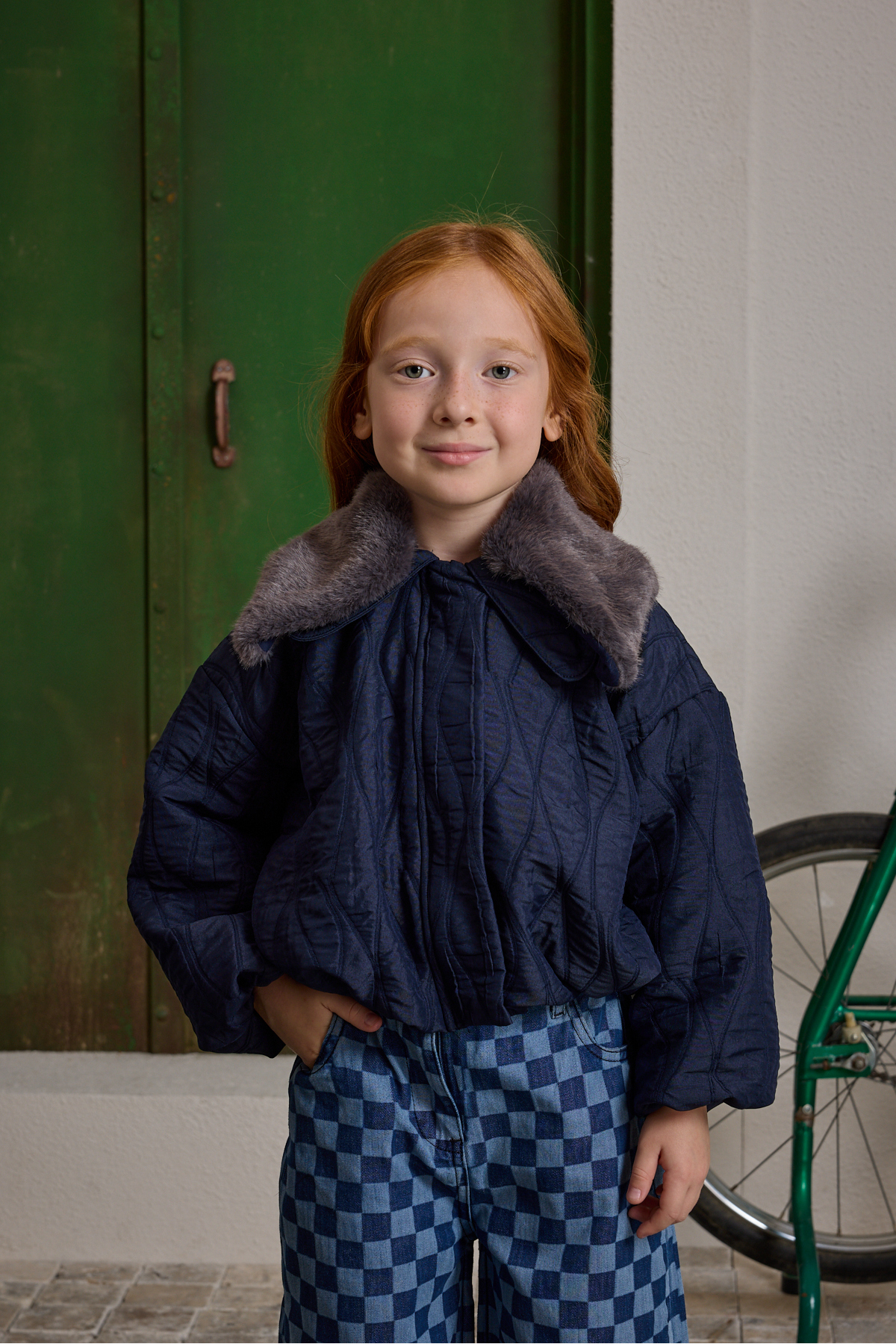 Fahhar Kids Çıkarılabilir Kürk Yakalı Mont Lacivert fotoğrafı 4 (önizleme)