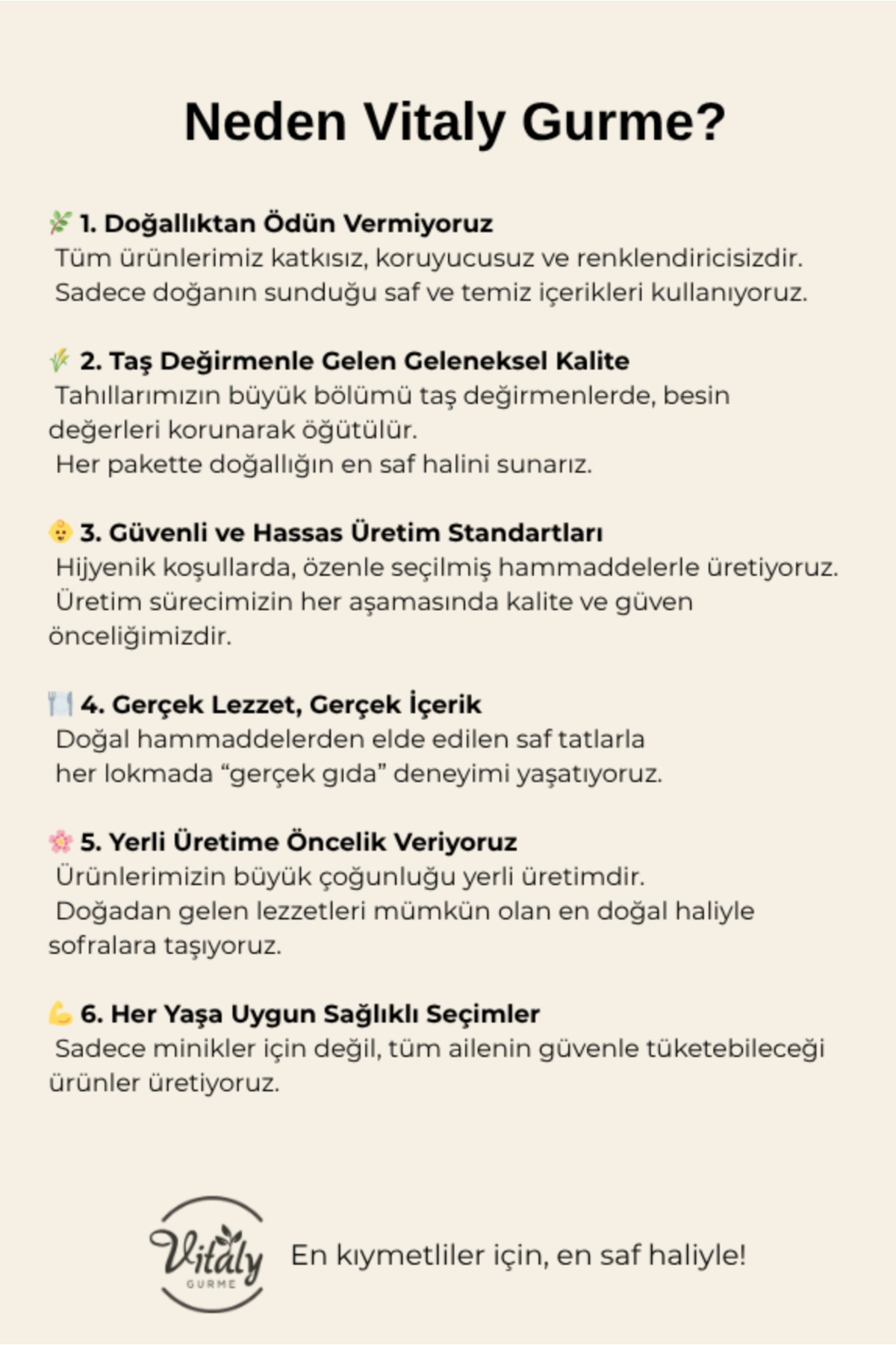 Vitaly Gurme Bebek Ek Gıda Seti - Irmik Pirinç Unu Tam Buğday Unu Yulaf Unu Keçiboynuzu Unu Buğday Ruşeymi fotoğrafı 3 (önizleme)
