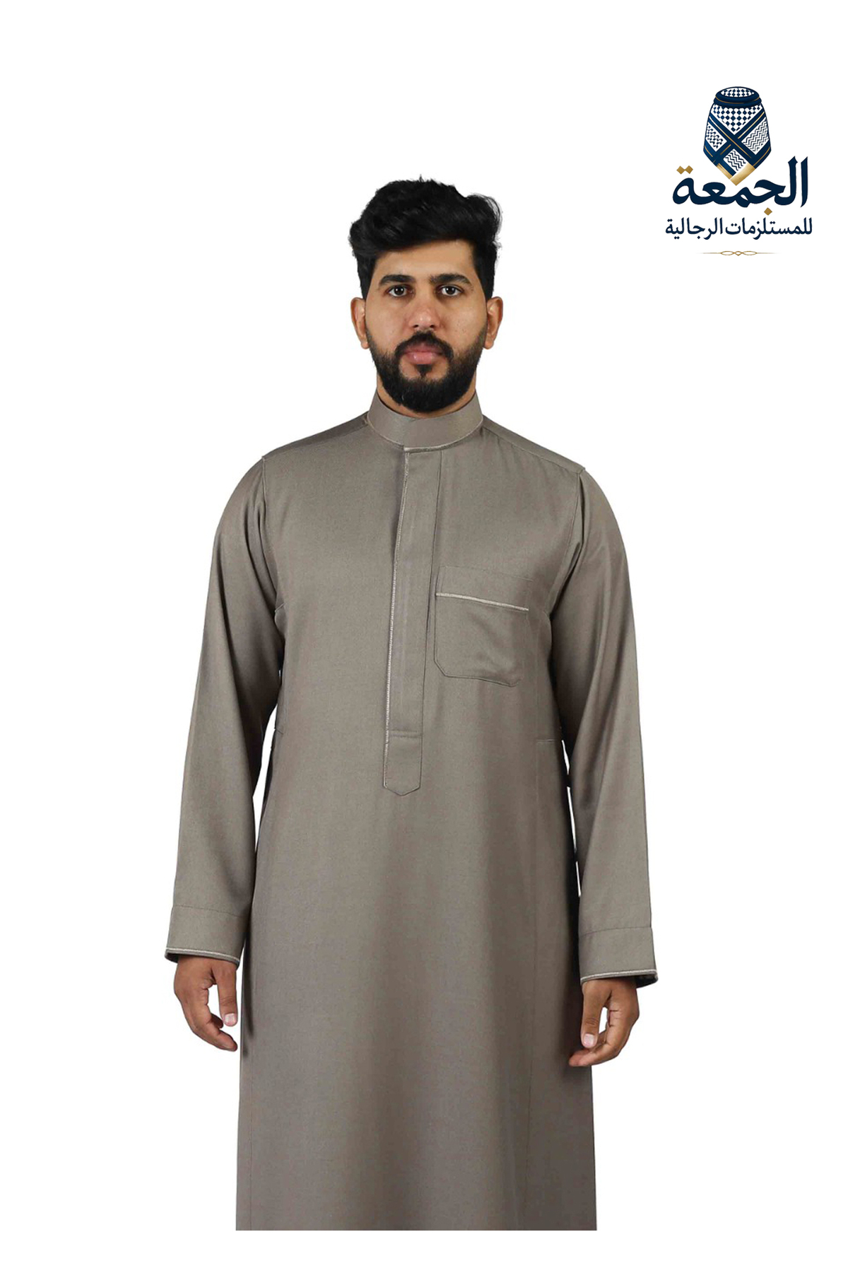 ثوب دروش شتوي مطرز كيرف سحاب مخفي