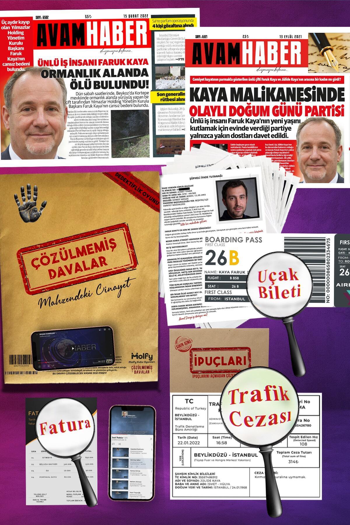 çözülmemiş davalar Tam Set Sekizli Dedektif Oyunu Dava Çözme Seri Katil Dedektiflik Oyunu Cinayet Oyunu Akıl Kutu Oyunu fotoğrafı 3 (önizleme)