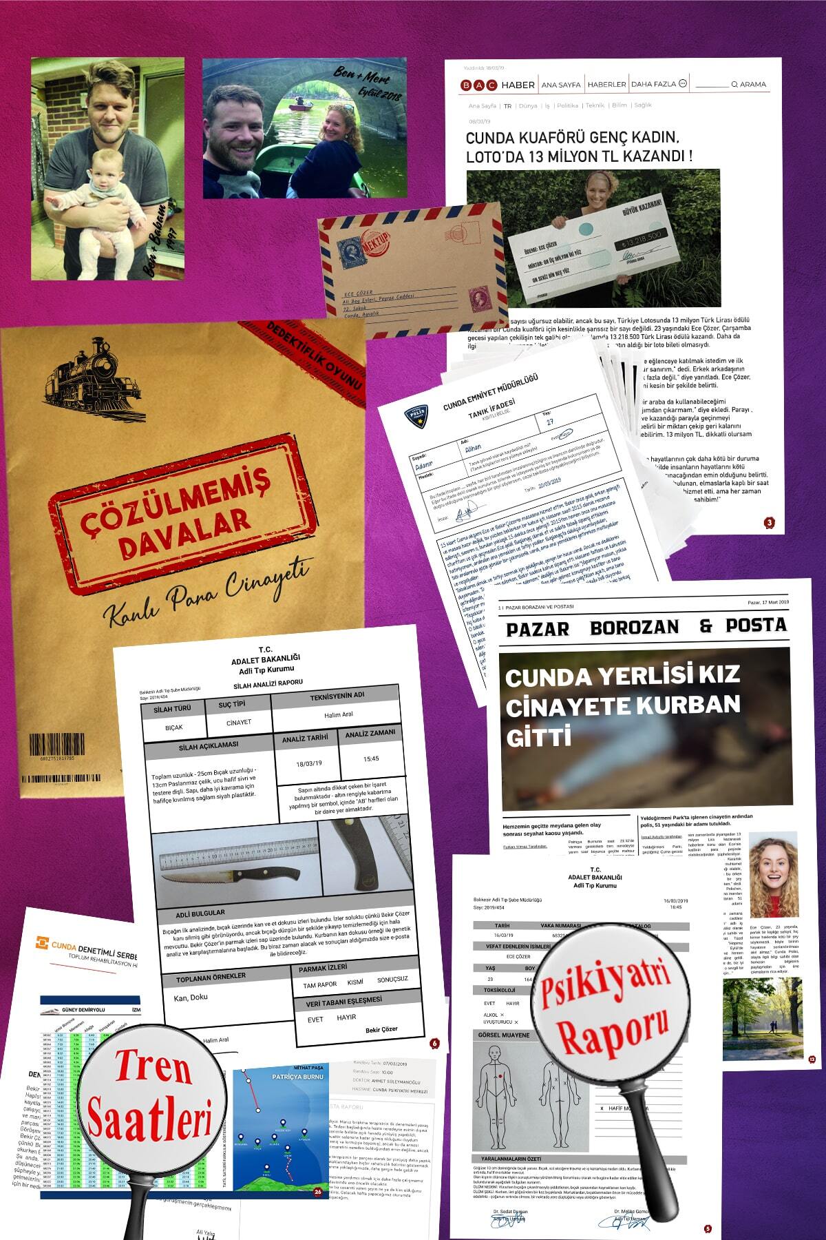 çözülmemiş davalar Tam Set Sekizli Dedektif Oyunu Dava Çözme Seri Katil Dedektiflik Oyunu Cinayet Oyunu Akıl Kutu Oyunu fotoğrafı 6 (önizleme)