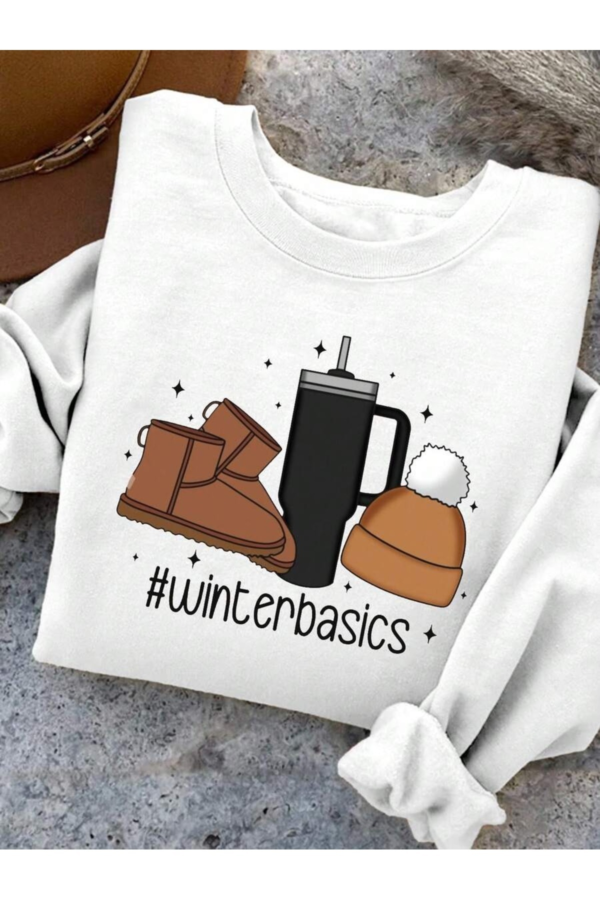 trendypassion Unisex Winter Classics Design Printed Crew Neck Sweatshirt