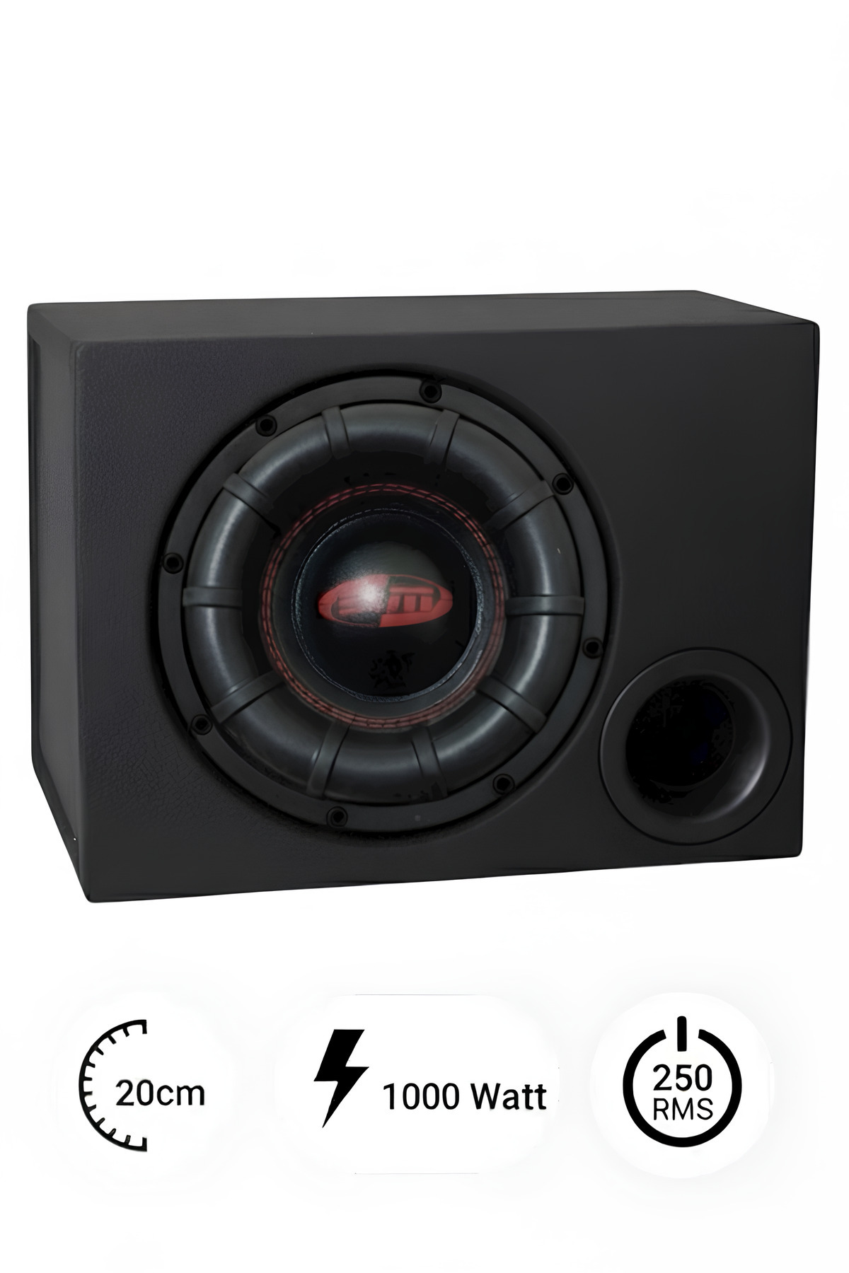 bm audio BOSCHAMANN KABİNLİ 1000 WATT 250 RMS SPL 20 CM SUBWOOFER BAS KABİNLİDİR