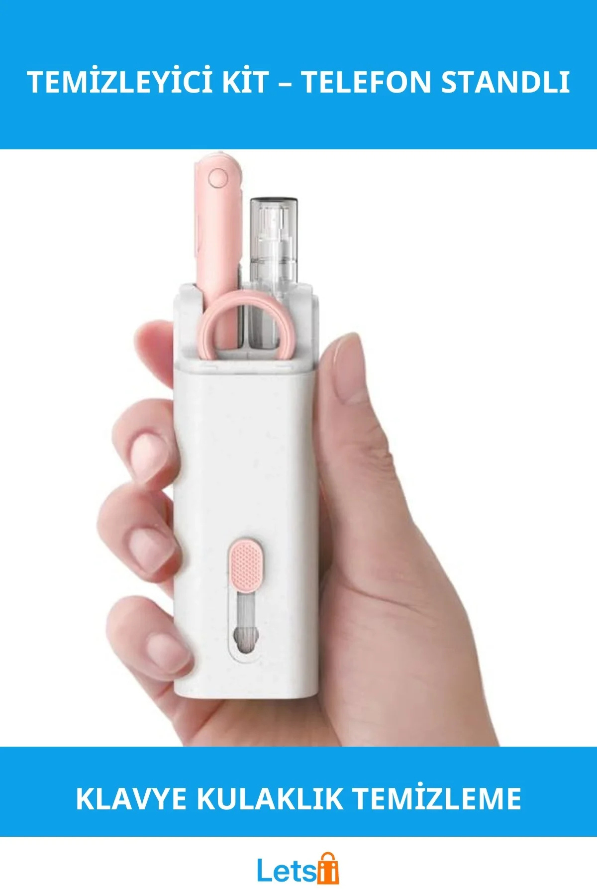 Letsii Çok Amaçlı Temizleyici Kit & Telefon Standı
