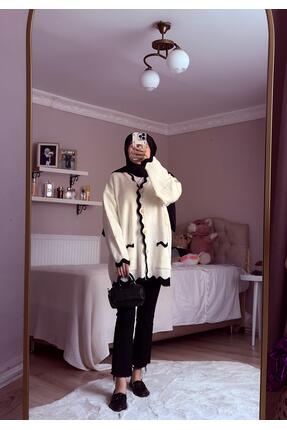 SA Boutique İnci Düğmeli Hırka