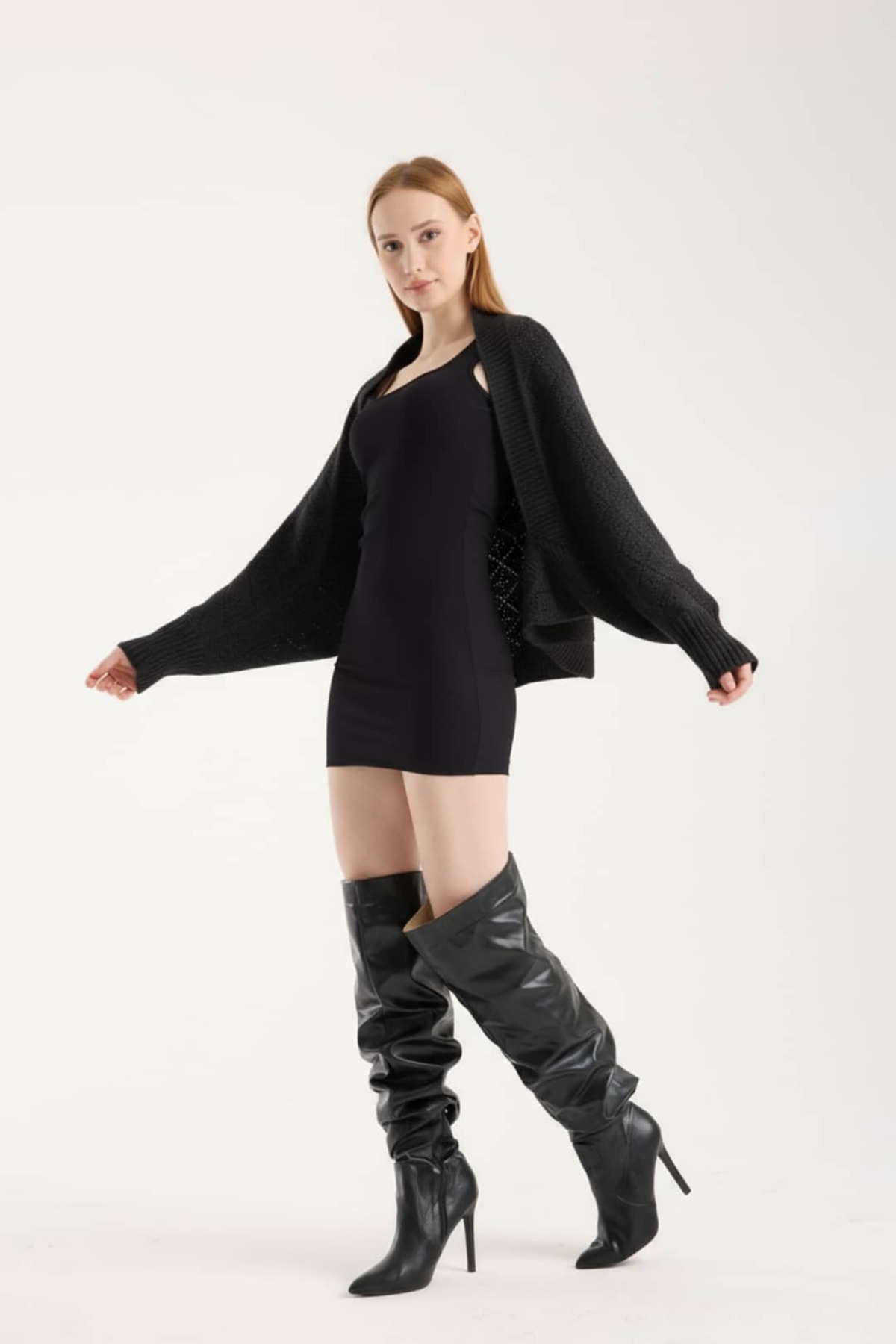 Denivy  Bolero Triko Hırka - Görsel 7