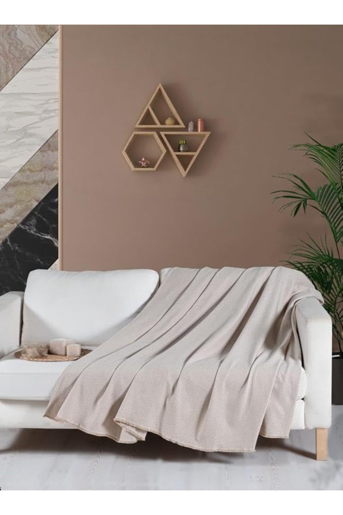 salesalbutik Macar Koltuk Örtüsü Kılıfı 170 x 230 cm Bej