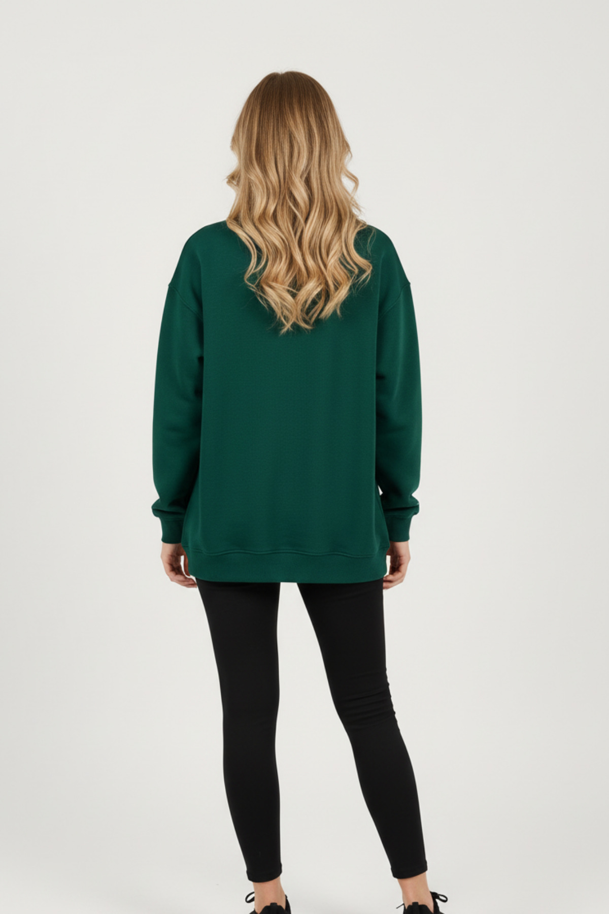 UNCİA OUTDOORS Never Baskılı Unisex Bisiklet Yaka Sweatshirt görsel 4