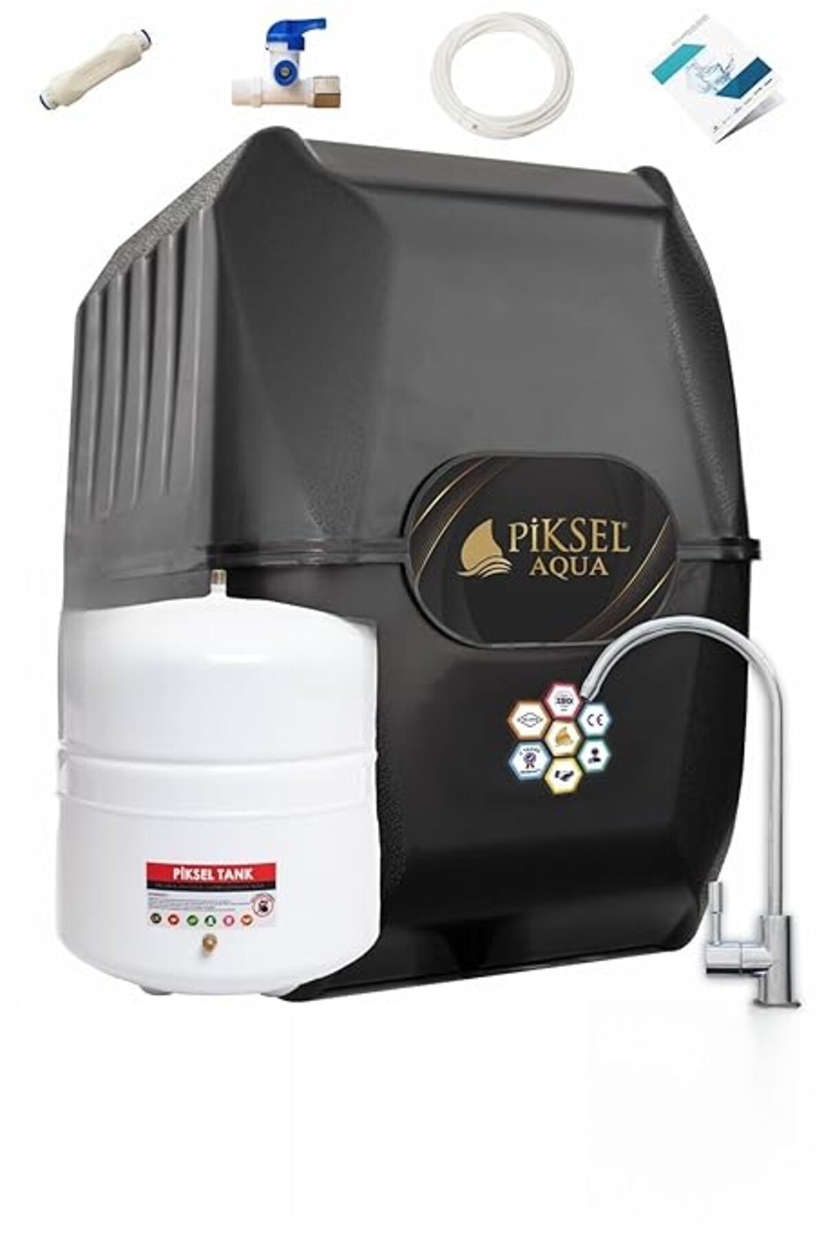 Genel Markalar Aqua 12 Aşamalı Alkali Detoks Mineralli Çelik Tanklı Su Arıtma Cihazı