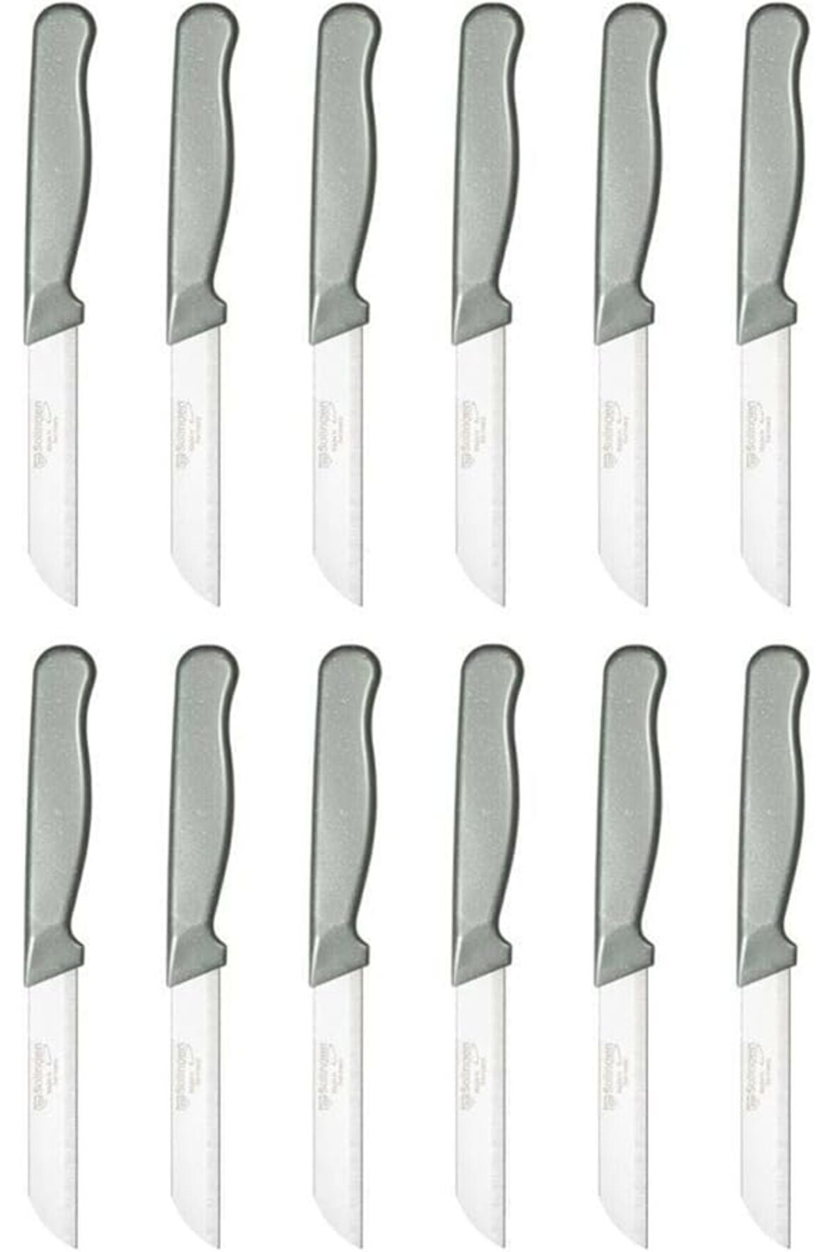 yenibagshop Simli Meyve Bıçağı 12'li Gri