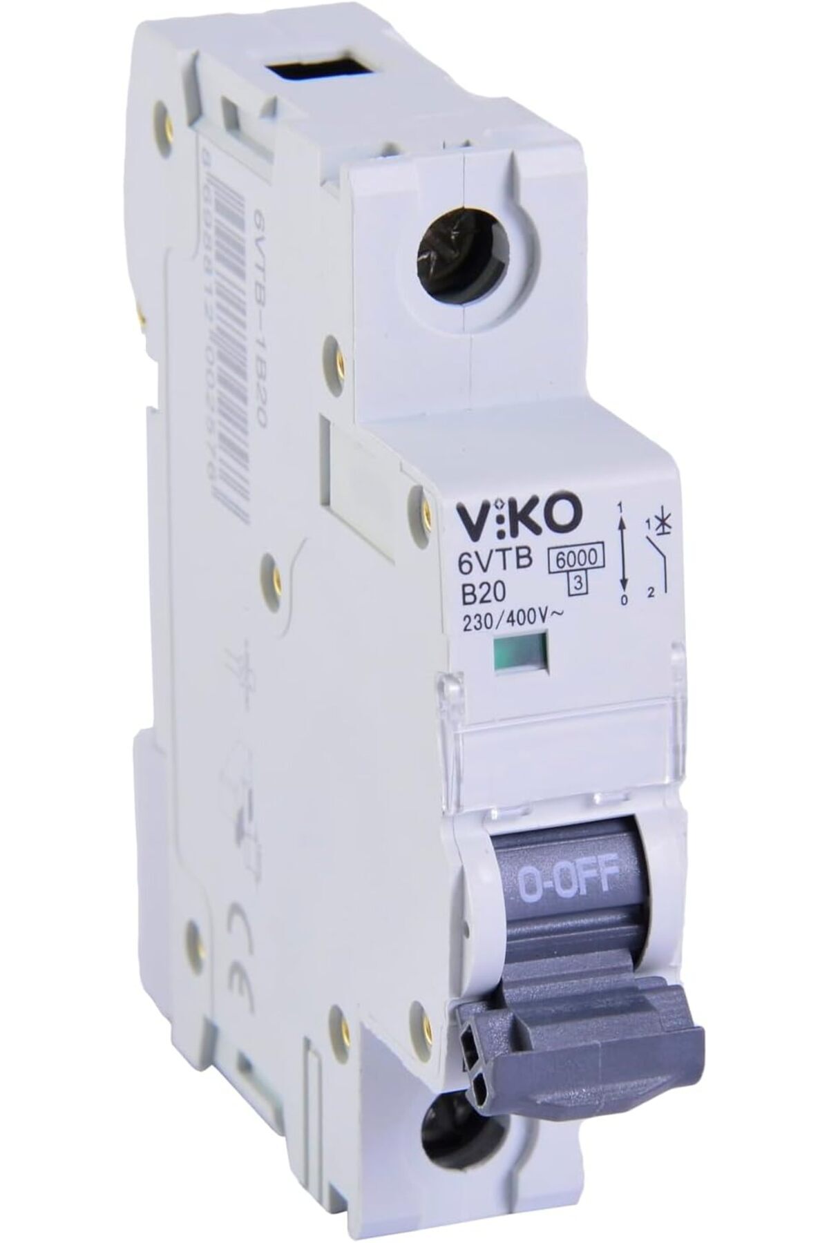 SoyluhanStore 6VTB-1B20 Otomatik Sigorta 6kA B Tipi 1 Kutup 20A