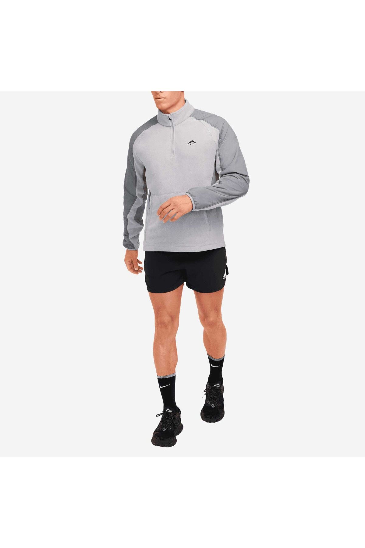 سویشرت آستین بلند مردانه Trail Polartec® با زیپ ۱/۴، جنس پشم، مناسب برای دویدن - SPORTXOUTLE نایکی سویشرت اسپرت Nike