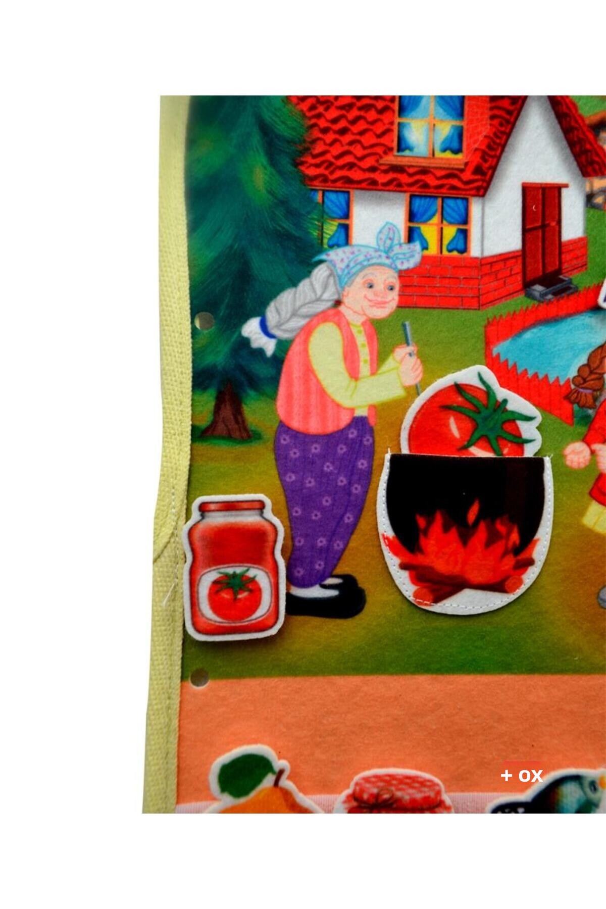 (پاییز) برگه فعالیت نمدی با چسب نواری - فعالیت کودکان، اسباببازی آموزشی