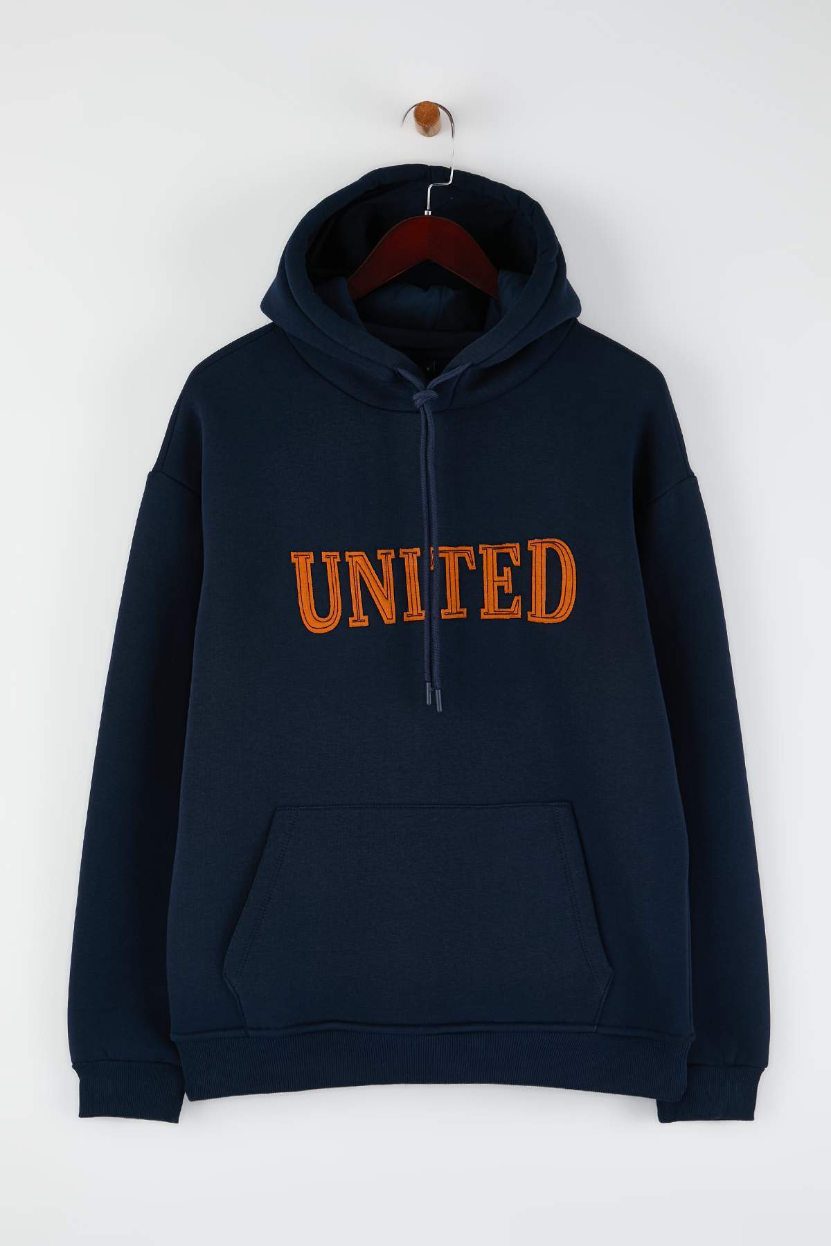 Trendyolmilla  Lacivert Oversize/ Geniş Kesim Aplike Nakışlı Sweatshirt TMNAW26SW00056 - Görsel 5