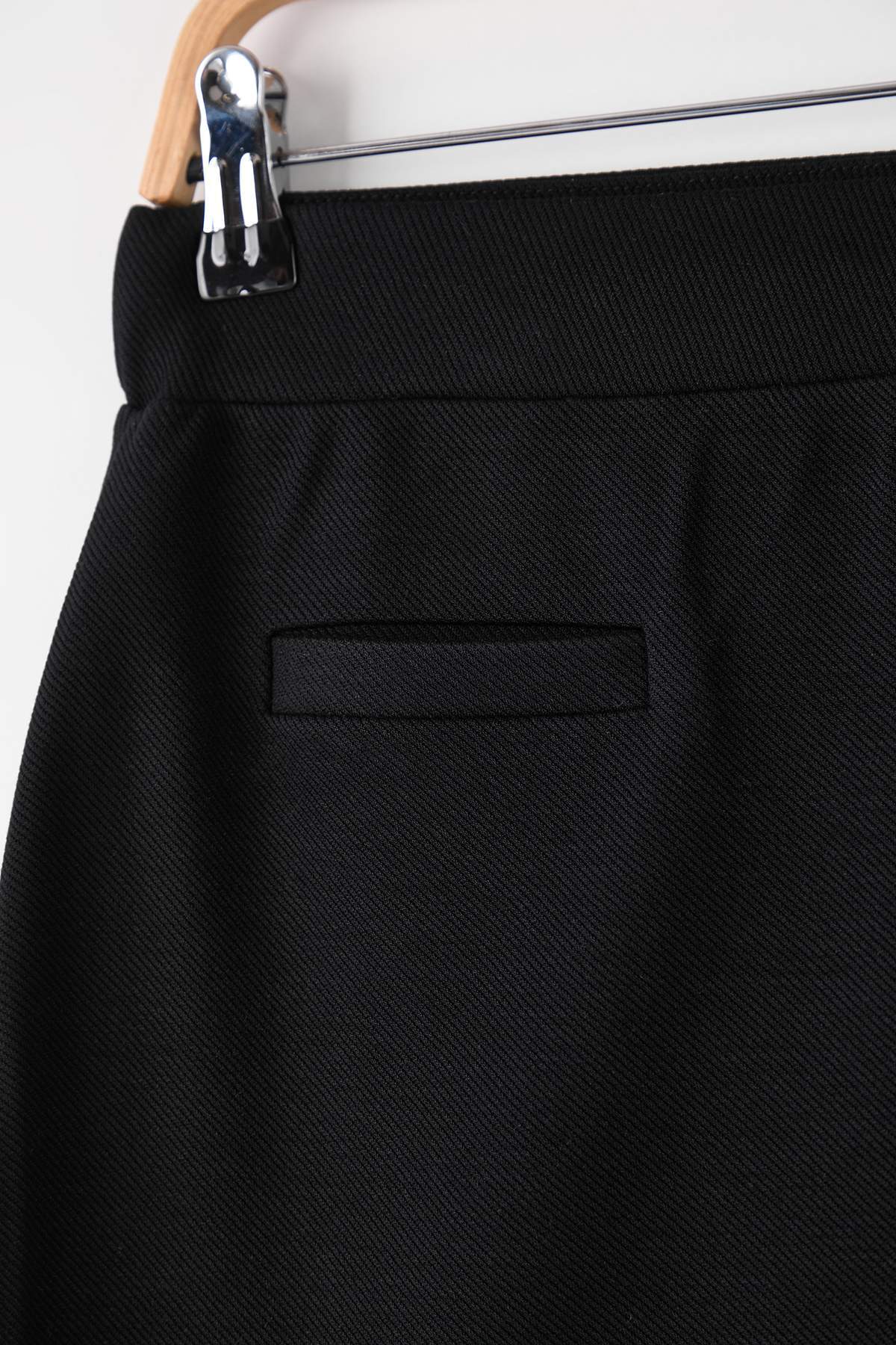 Trendyolmilla  Siyah Ottoman Esnek Mini Örme Kalem Etek TWOAW26ET00106 - Görsel 6