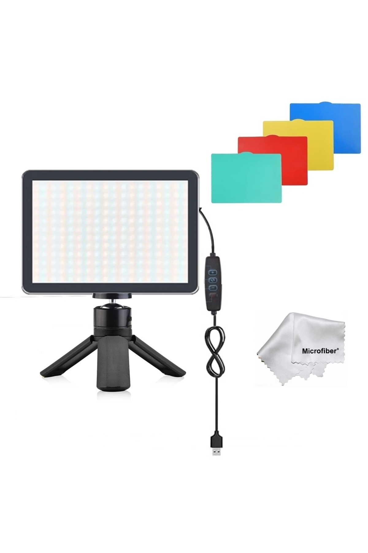 AZT 8 Inç 19cm 13w 120 Led Fotograf Ve Video Işığı Ve Mini Tripod Vlog Ürün Youtube Canlı Yayın Vb