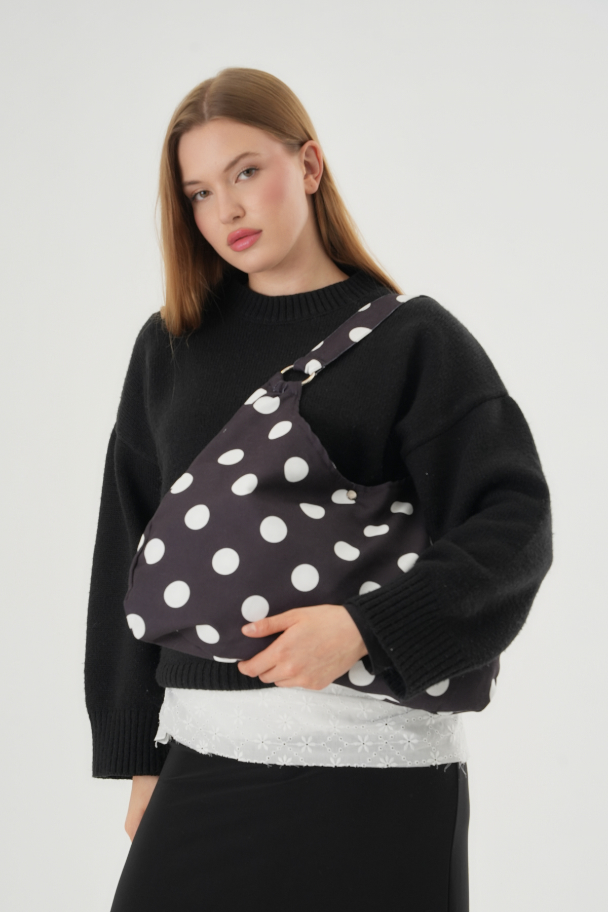 Polka Bag Polka Dot Bag / Polka Dot Shoulder Bag (28*49)