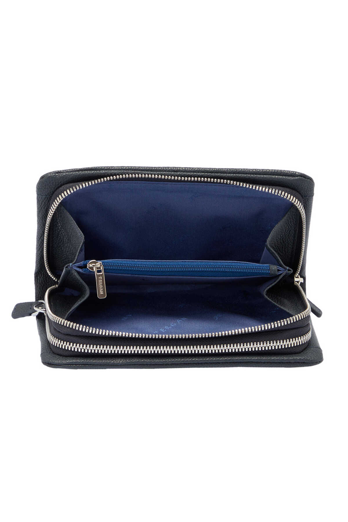 Tergan Lacivert Hakiki Deri Unisex Portföy Çantası - S1PC00002197-U6H görsel 4