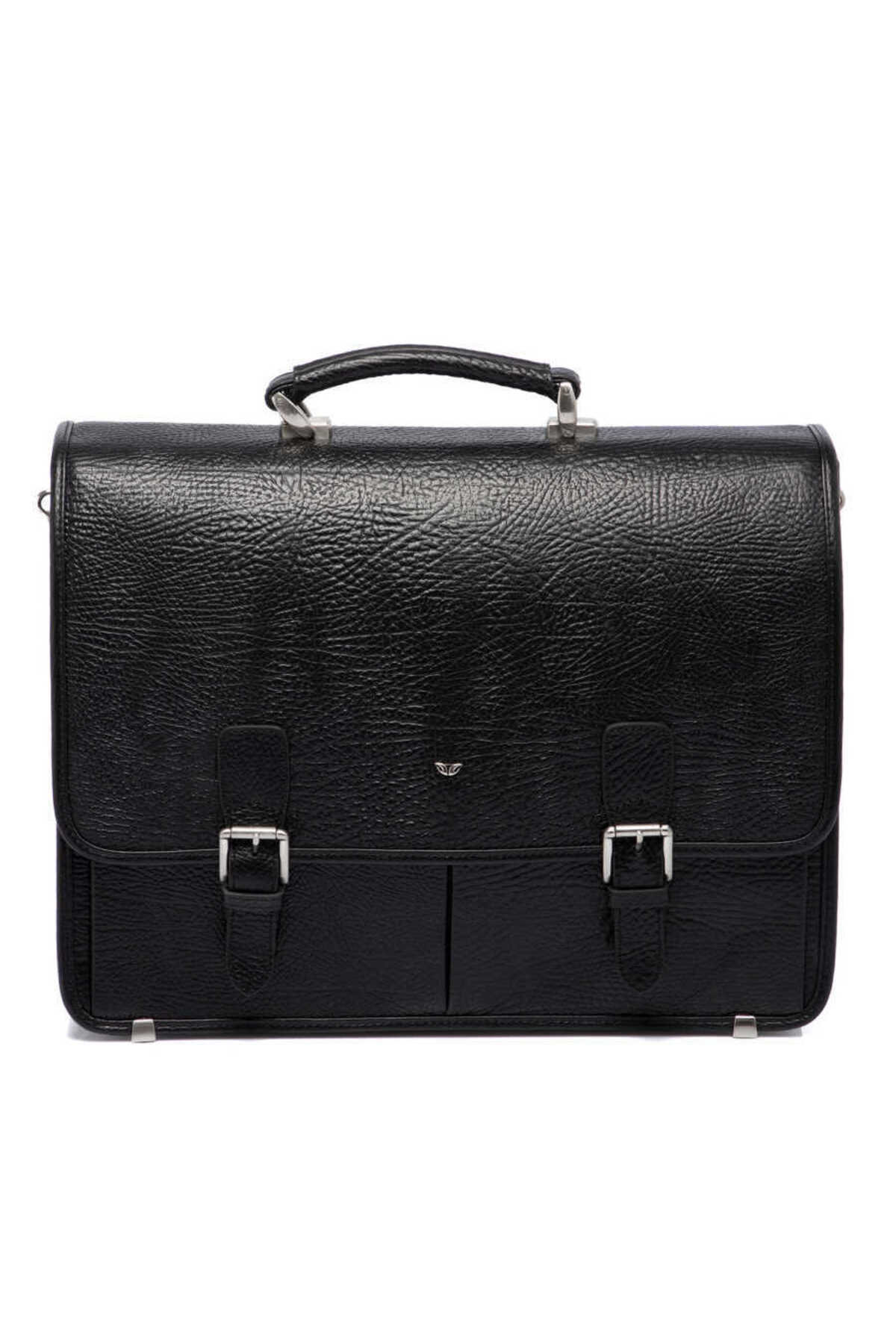 تورگان کیف دستی مردانه چرم اصل مشکی - S1EV00022775-P2Y