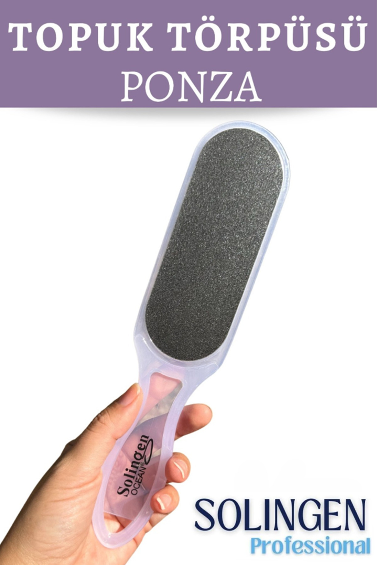 MasterCar Solingen Ocean Büyük Boy Çift Taraflı Topuk Törpüsü -Topuklara Özel Eğimli Taraf - Büyük Boy