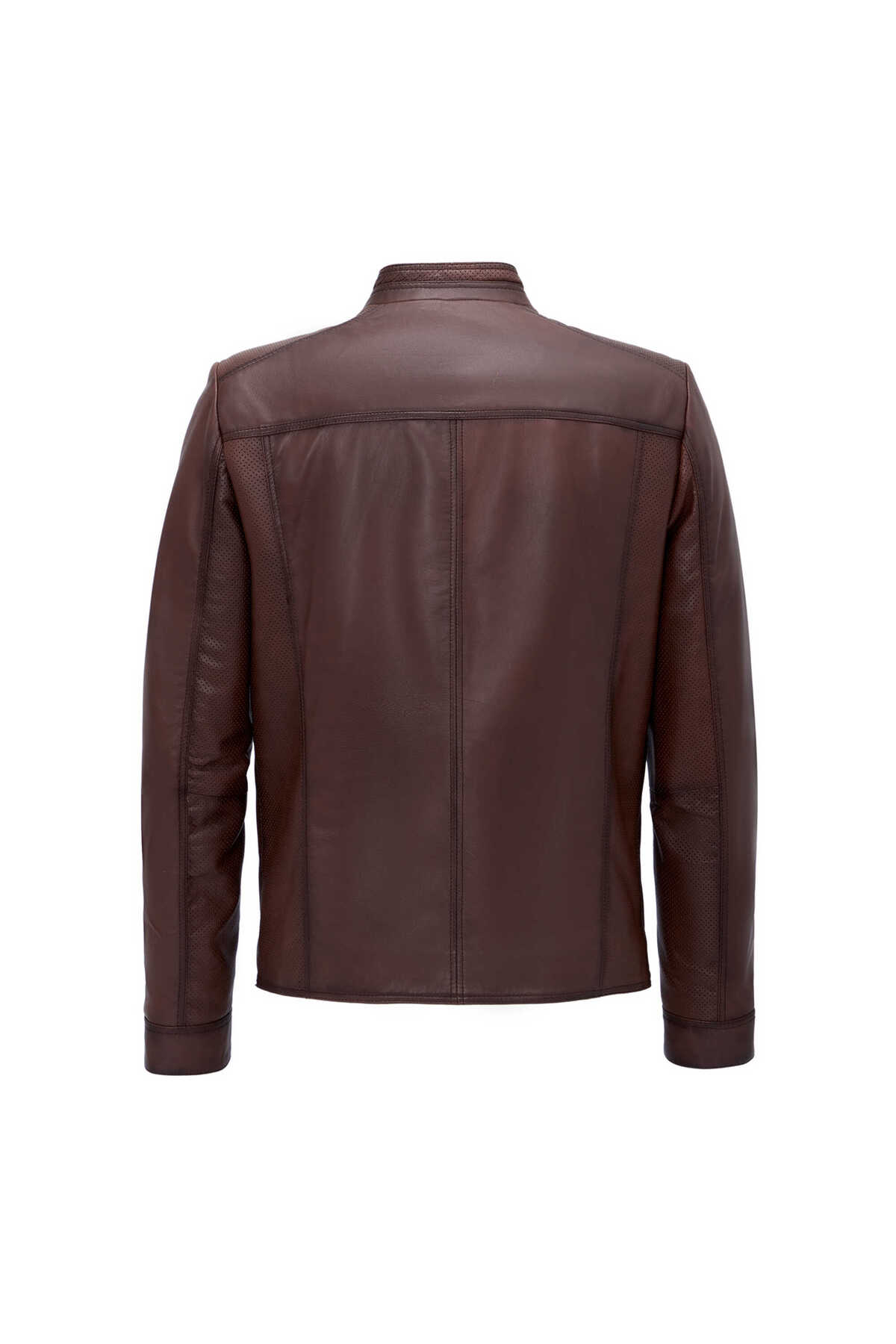 Tergan  Kahverengi Hakiki Deri Erkek Deri Mont - E25GRJ310601-202 - Görsel 4