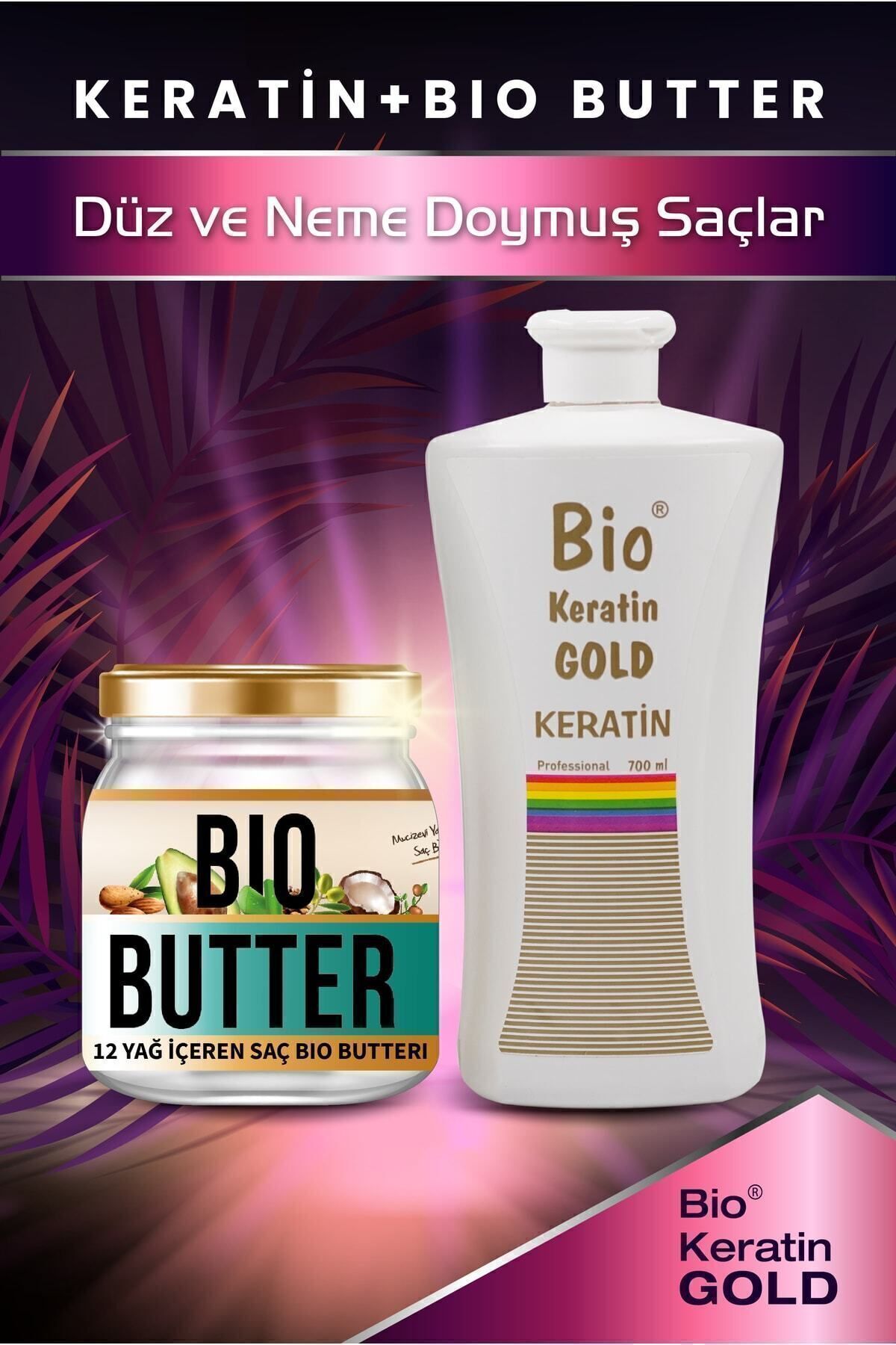 Brezilya Fönü Keratini 700 ml + Bio Butter Saç Bakım Yağı 210 ml — EBR124 — تصویر 3 از 4