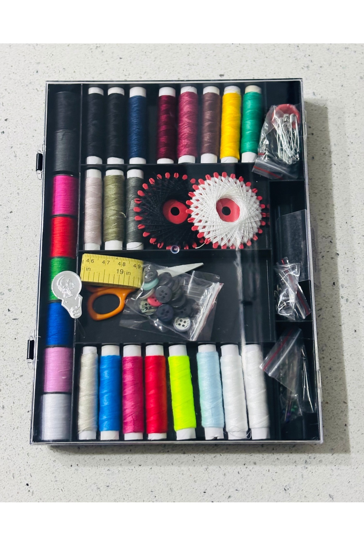 Muensu İğne İplik Mezura, Makas, Dikiş Seti, Ultra Dikiş Seti,İğne İplik Seti