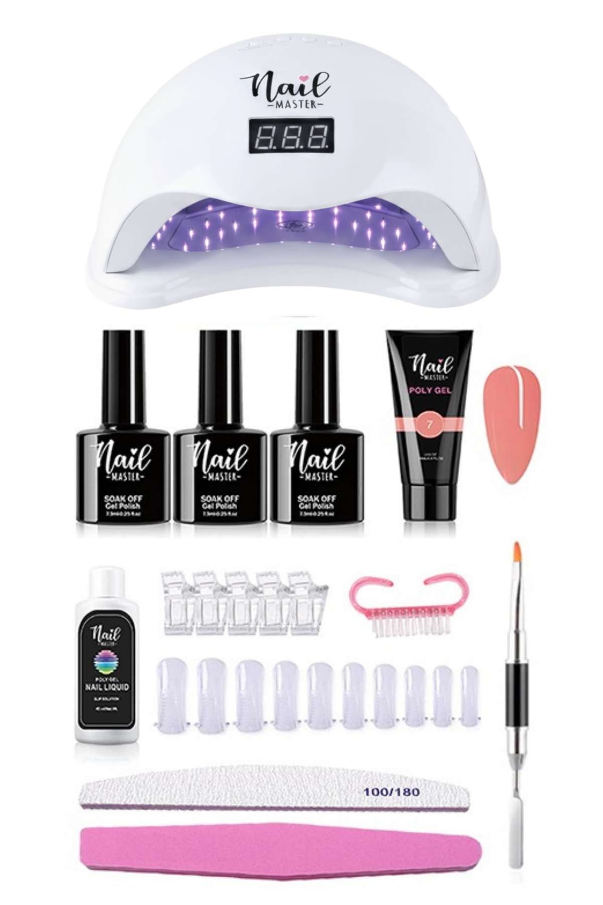 Nail Master Poly Jel Tırnak Seti Polijel 15ml