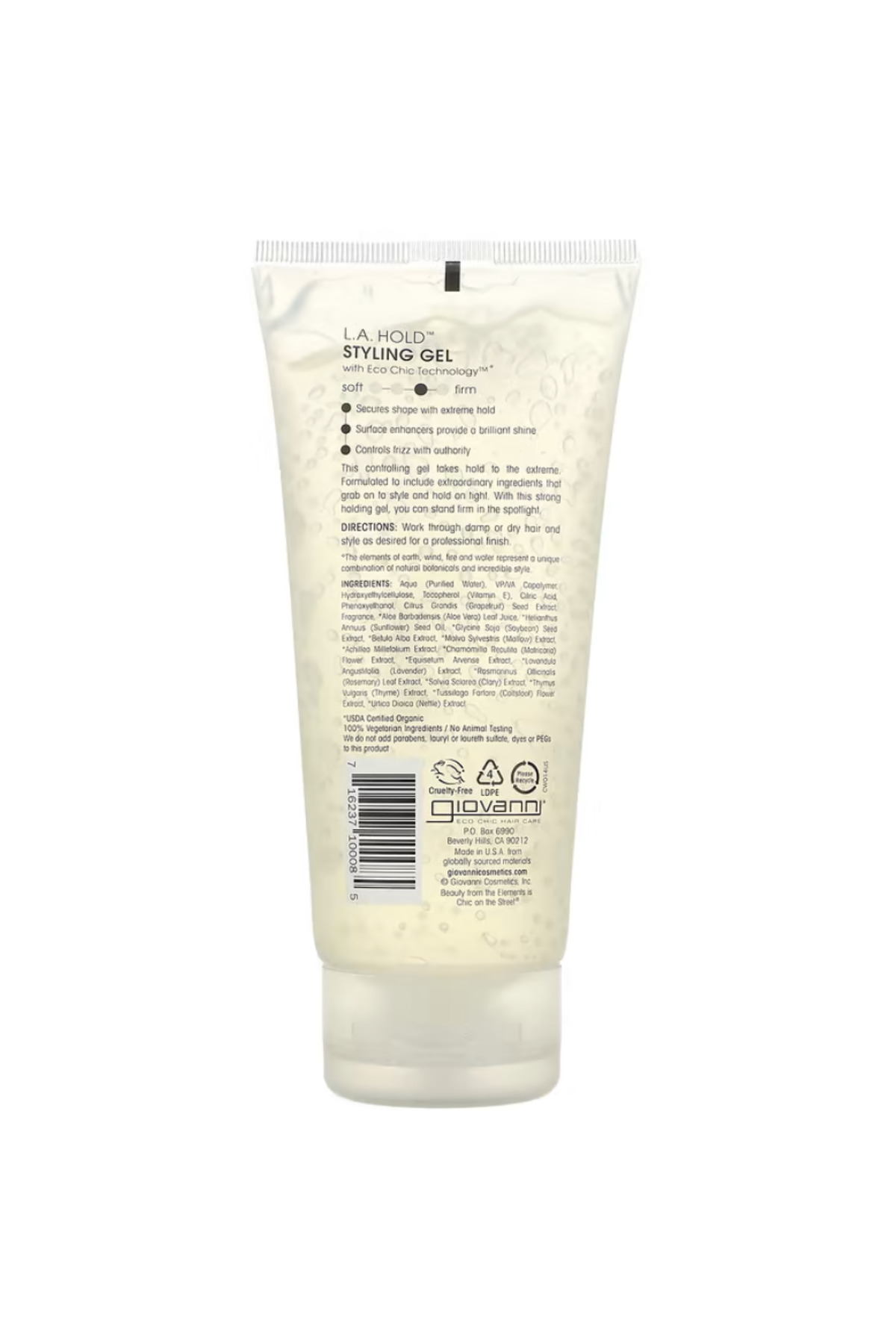 , L.A. Hold Styling Gel, Strong Hold, 6.8 fl oz (201 ml) — 093489546 — تصویر 2 از 3