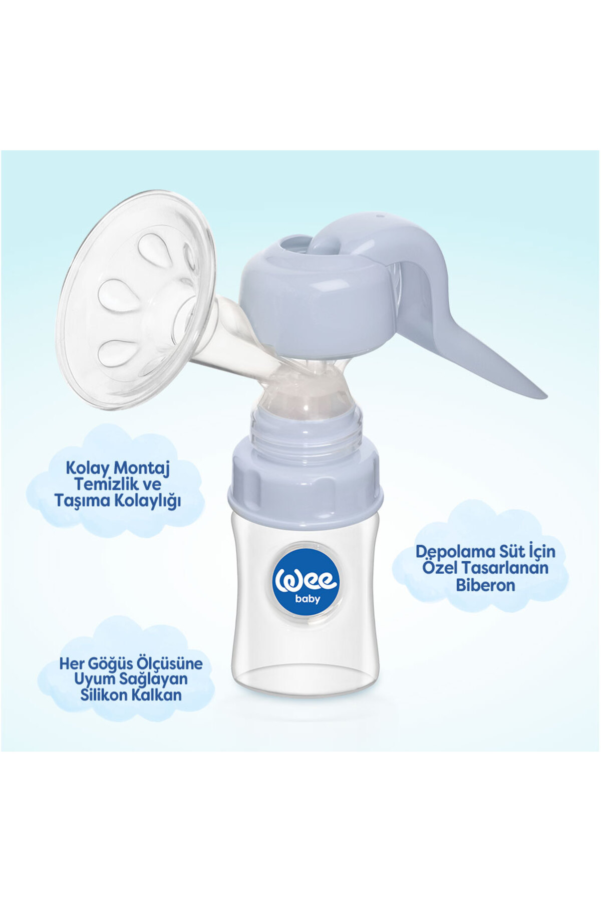 Wee Baby Manuel Vakumsuz Göğüs Pompası fotoğrafı 3 (önizleme)