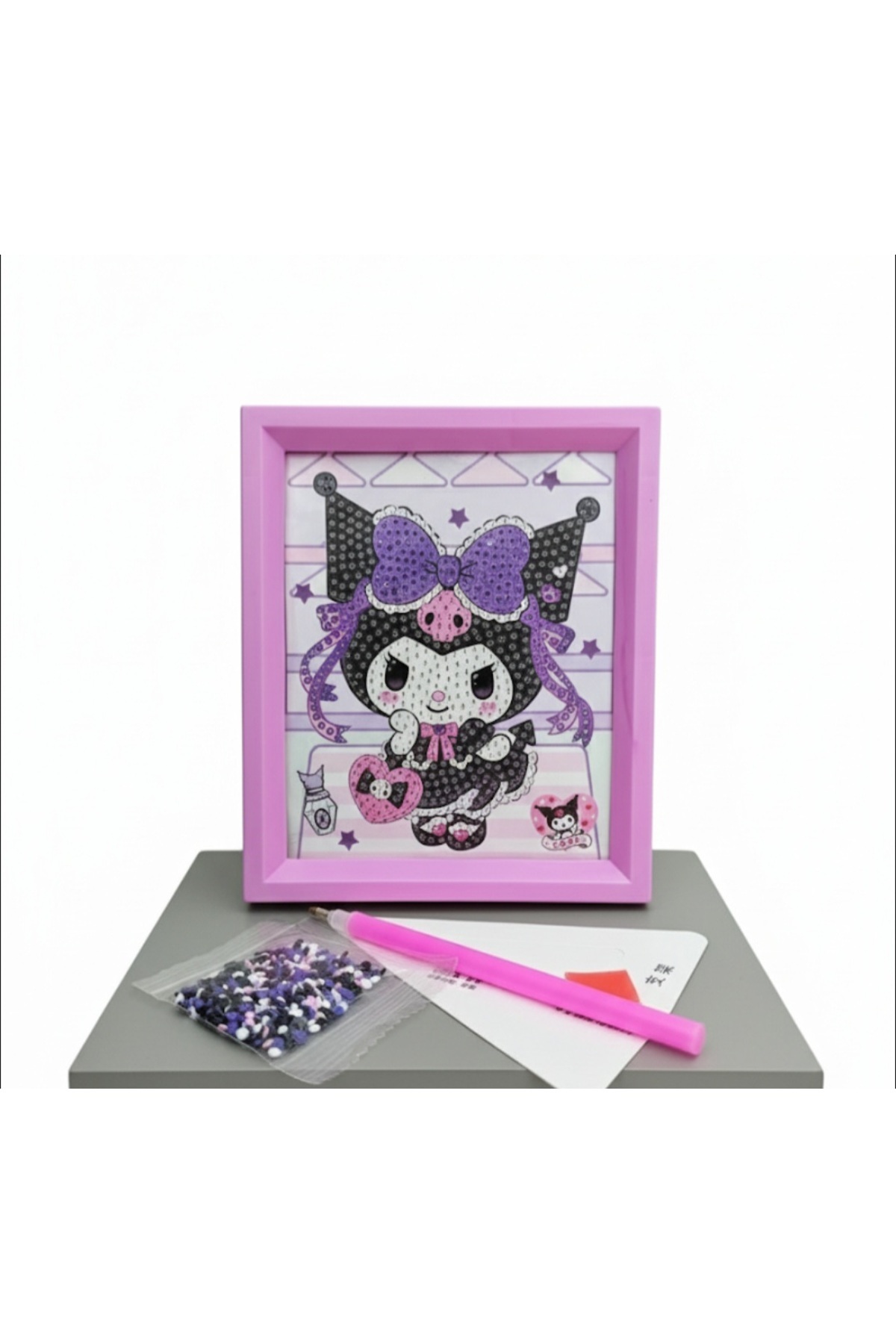 zeynobella Sanrio kuromi kendin yap DİY elmas mozaik yapıştırma kendinden yapışkanlı hobi 1adet