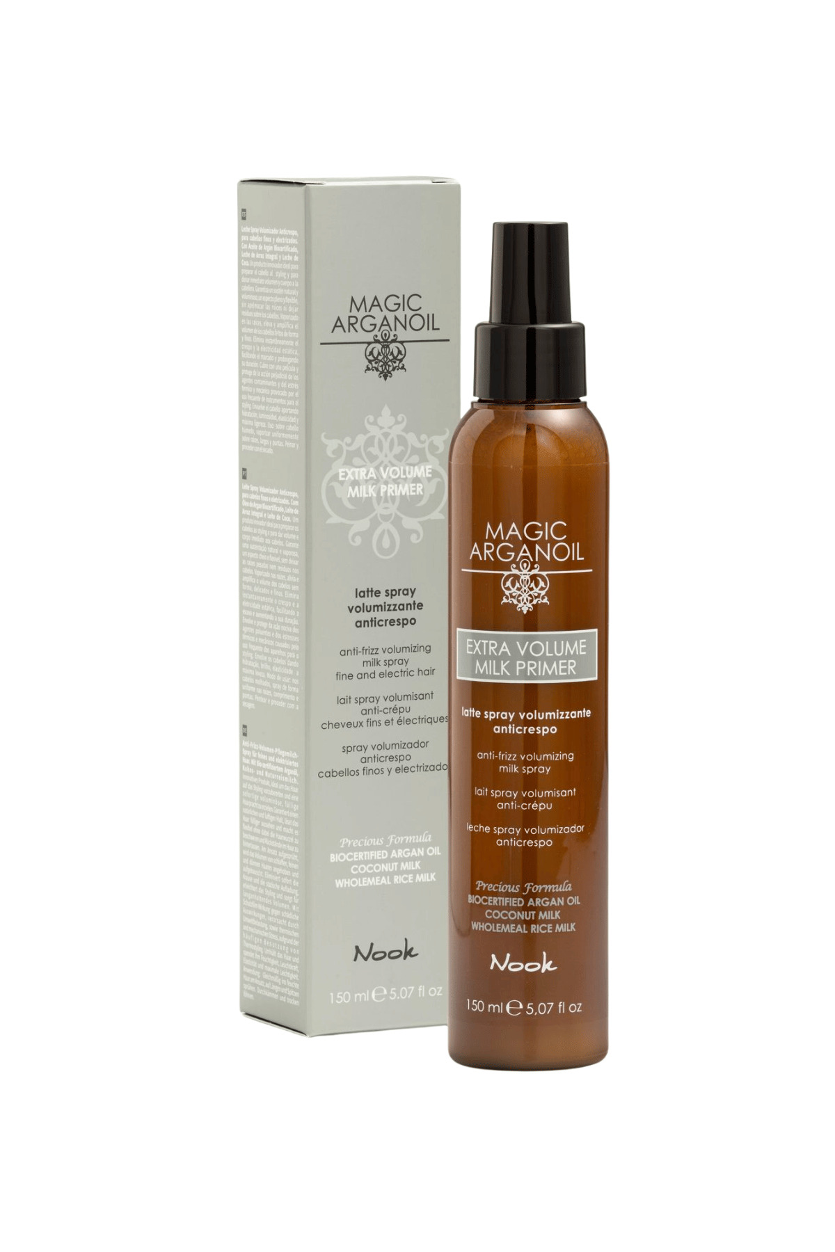 Nook Magic Arganoil İnce Telli Saçlar İçin Pirinç Protein Dolgunlaştırıcı Hacimlendirici Saç Spreyi 150ml — MXLOZ-27015