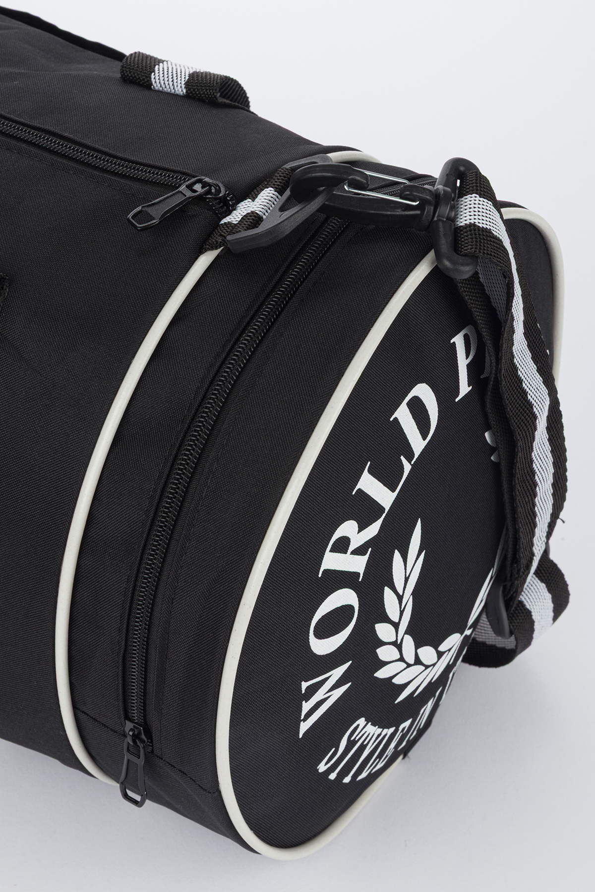 Butik  Silindir Sporcu Çantası Siyah Omuz Askılı Fitness Sp - Görsel 8