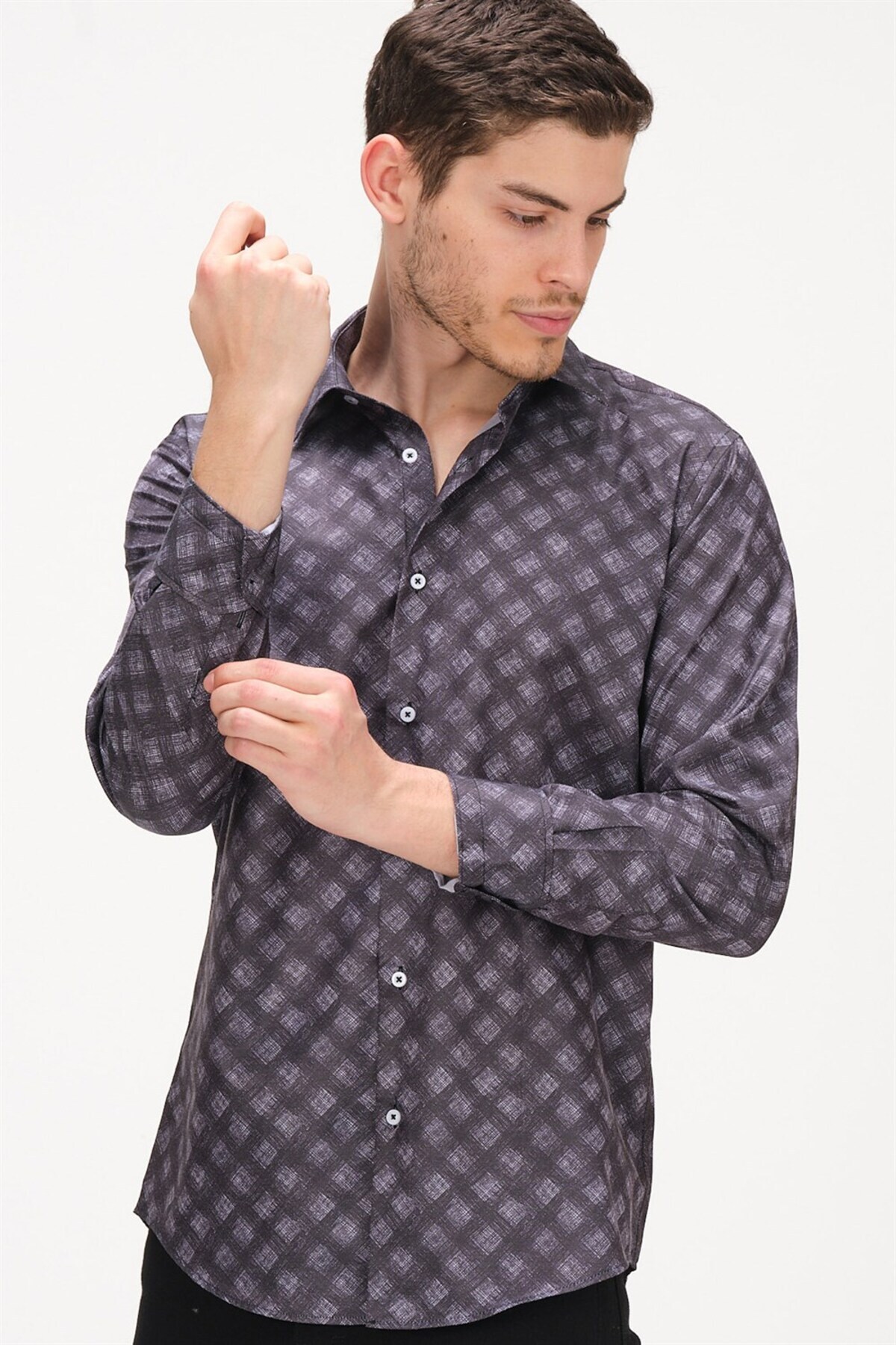 دوبری پیراهن مردانه امیلیو G731 - مشکی