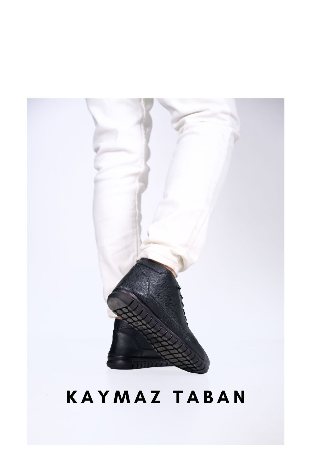 G GÜR MODA  Tam Ortopedik Sıcak Astar Ip Detaylı Lastikli Hafif Su Geçirmez Soguk Geçirmez Günlük Klasik Bot - Görsel 4