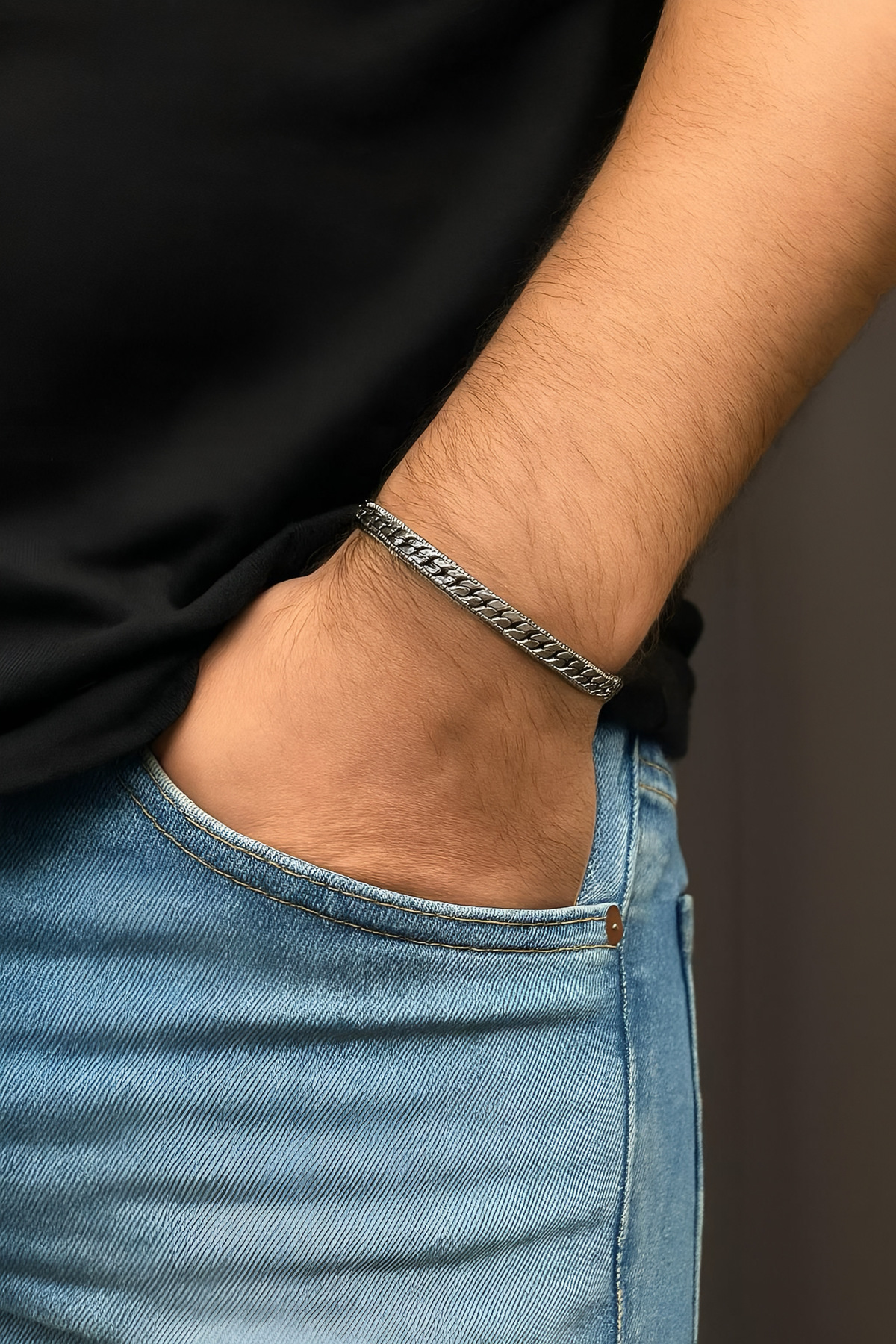 ruvelu 4'lü Paslanmaz Çelik Bileklik Seti - Sevgili,Arkadaş Hediyelik Kararmaz Bileklik - Unisex görsel 3